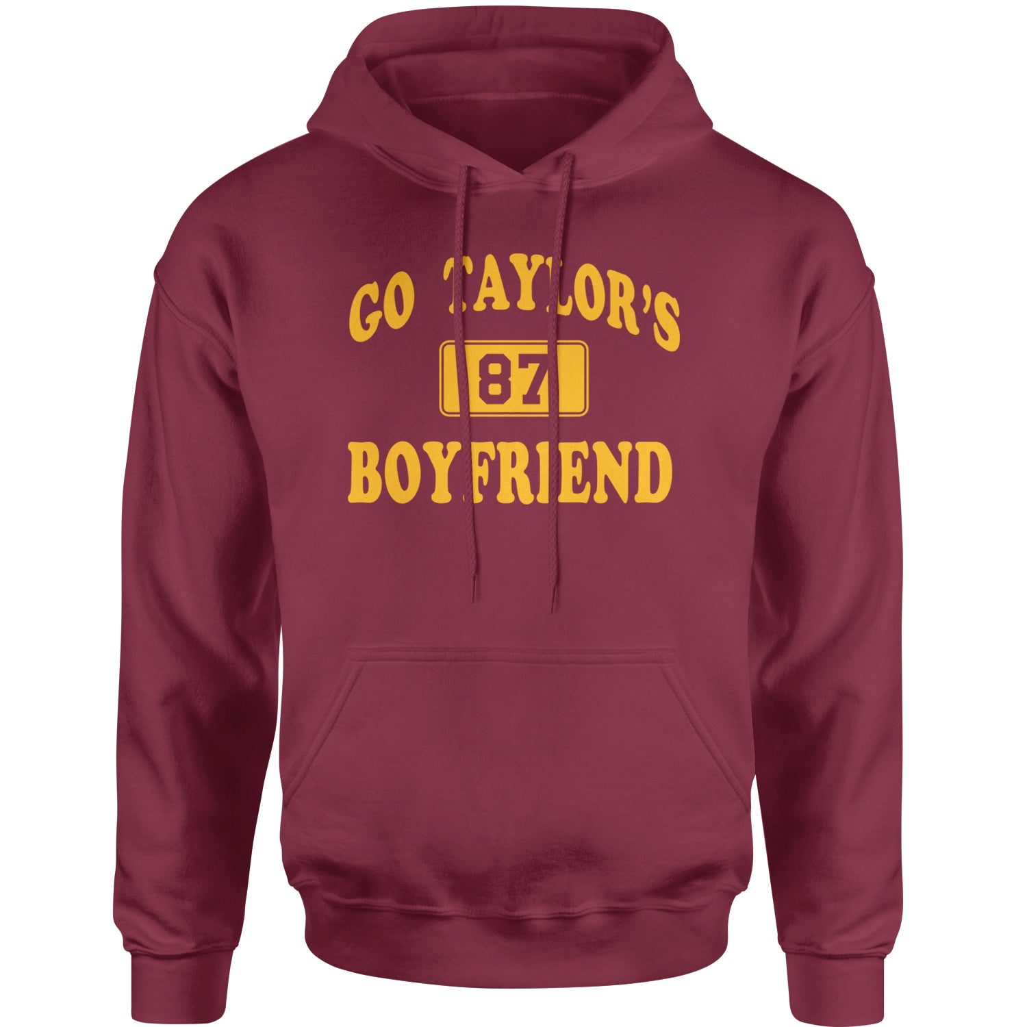 Go Taylor's Boyfriend Kansas City Adult Hoodie Sweatshirt Maroon