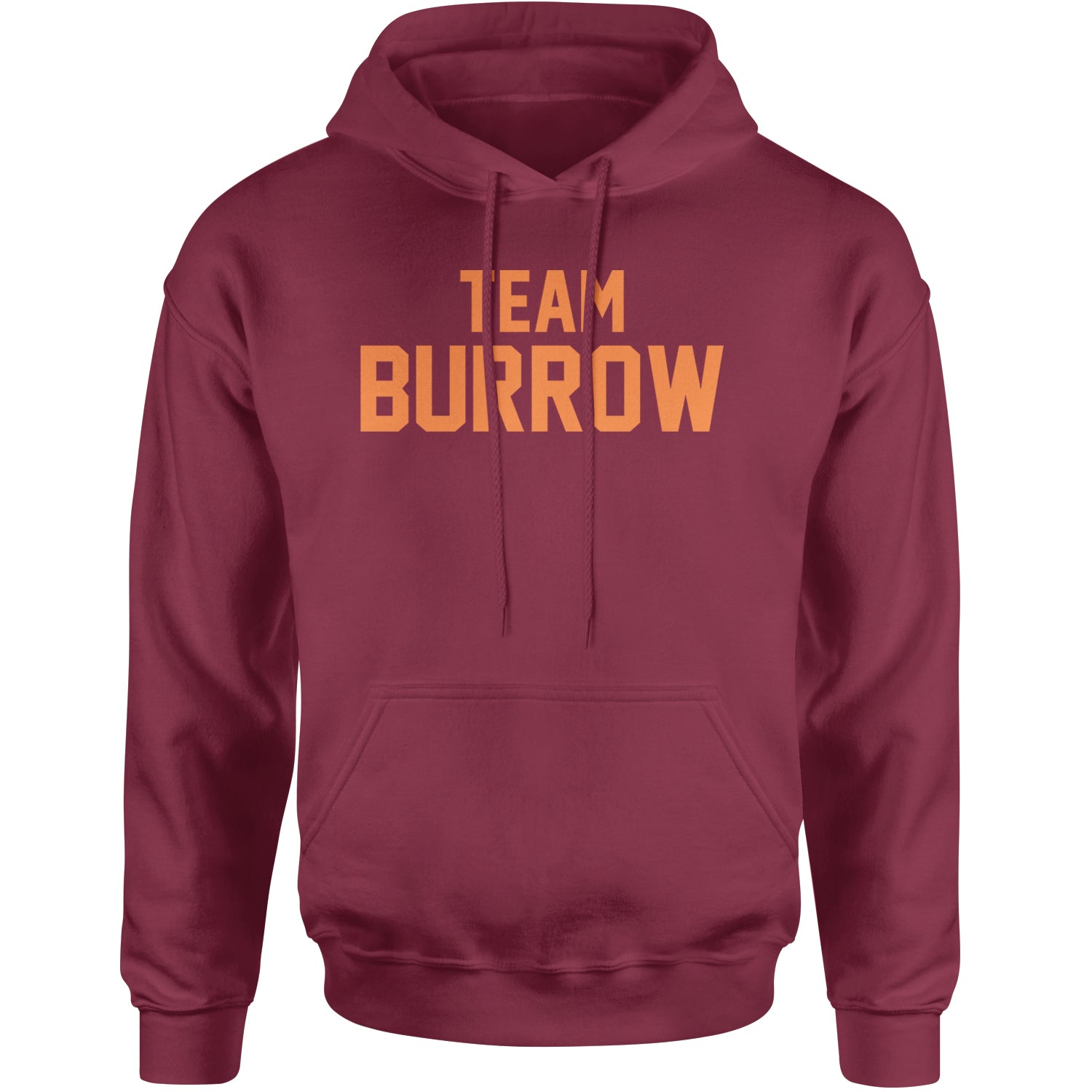 Team Burrow Cincinnati Adult Hoodie Sweatshirt Maroon