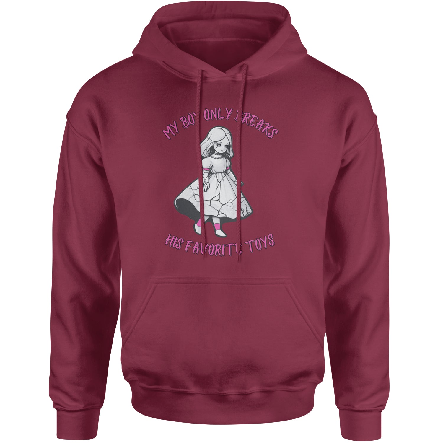 My Boy Only Breaks His Favorite Toys TTPD Music Adult Hoodie Sweatshirt Maroon