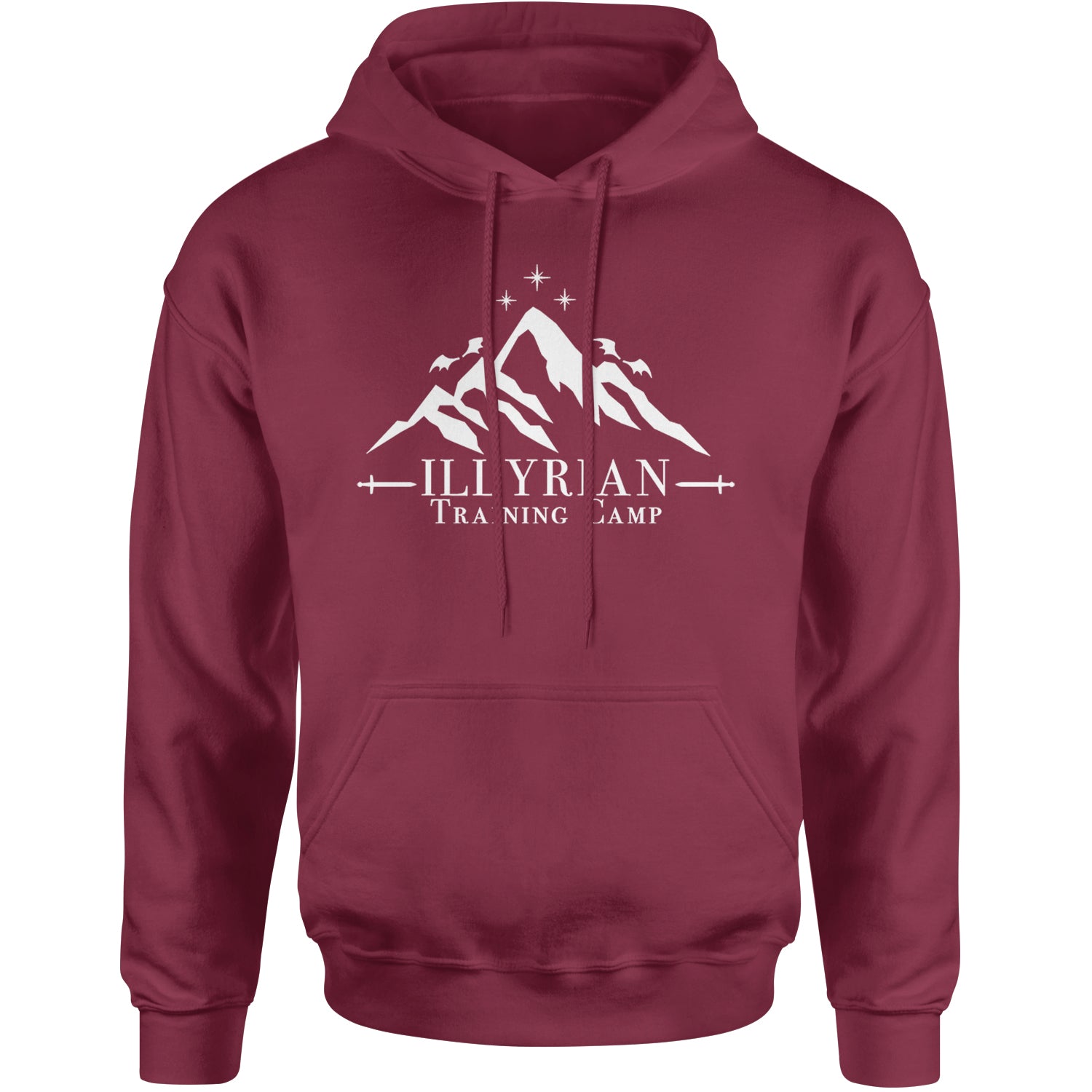 Illyrian Training Camp Night Court Adult Hoodie Sweatshirt Maroon