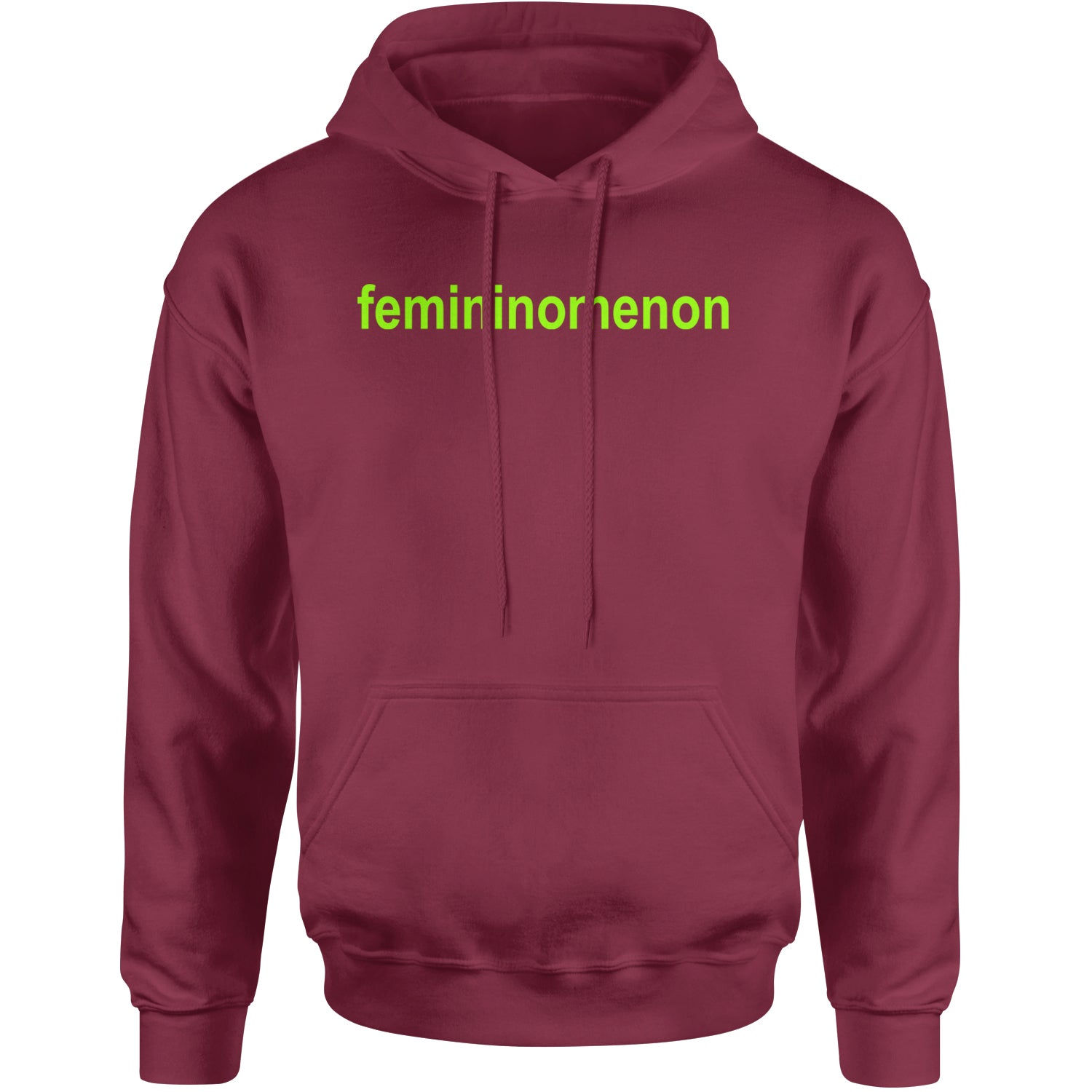 Femininomenon Female Empowerment Adult Hoodie Sweatshirt Maroon