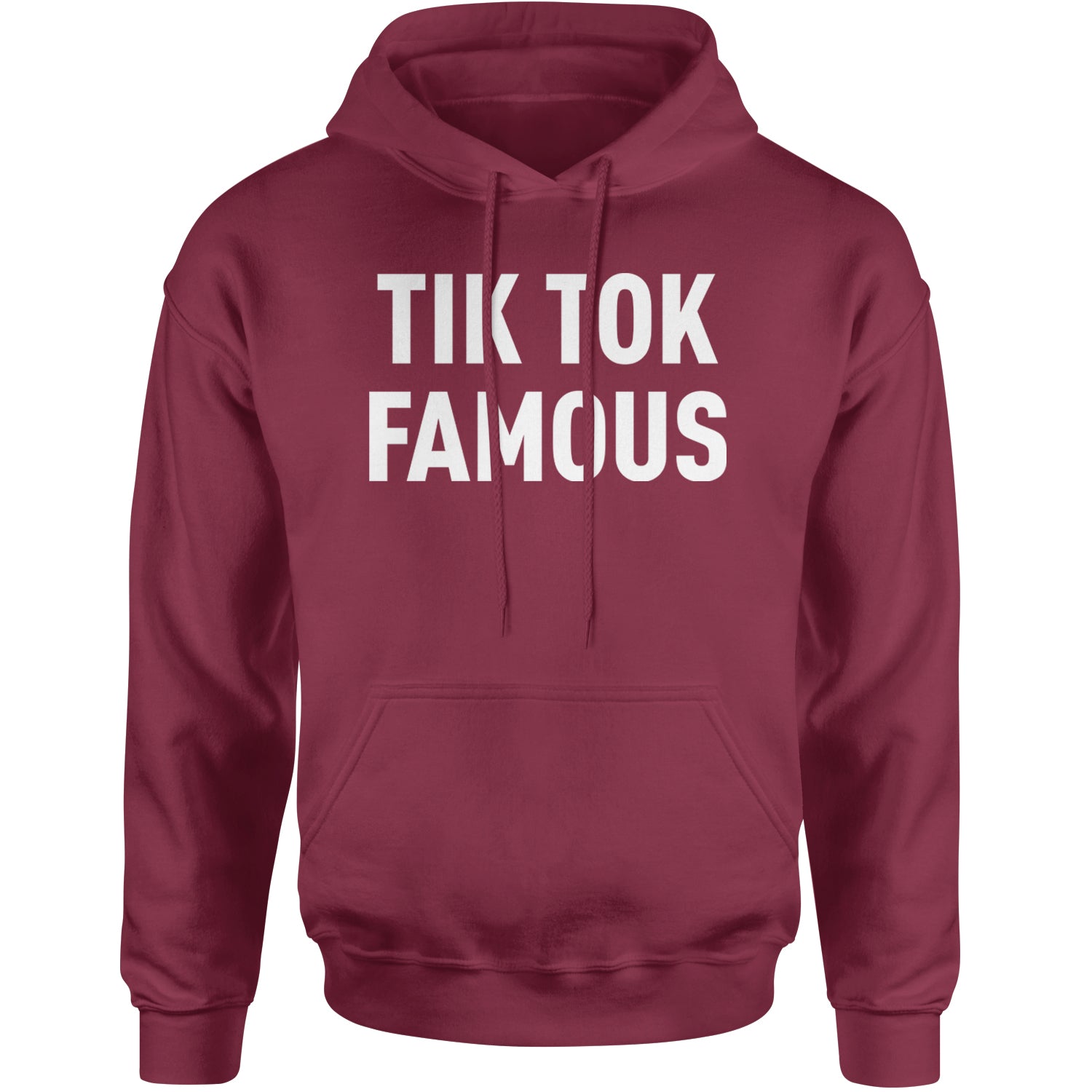 TikTok Famous Influencer Promoter Adult Hoodie Sweatshirt Maroon