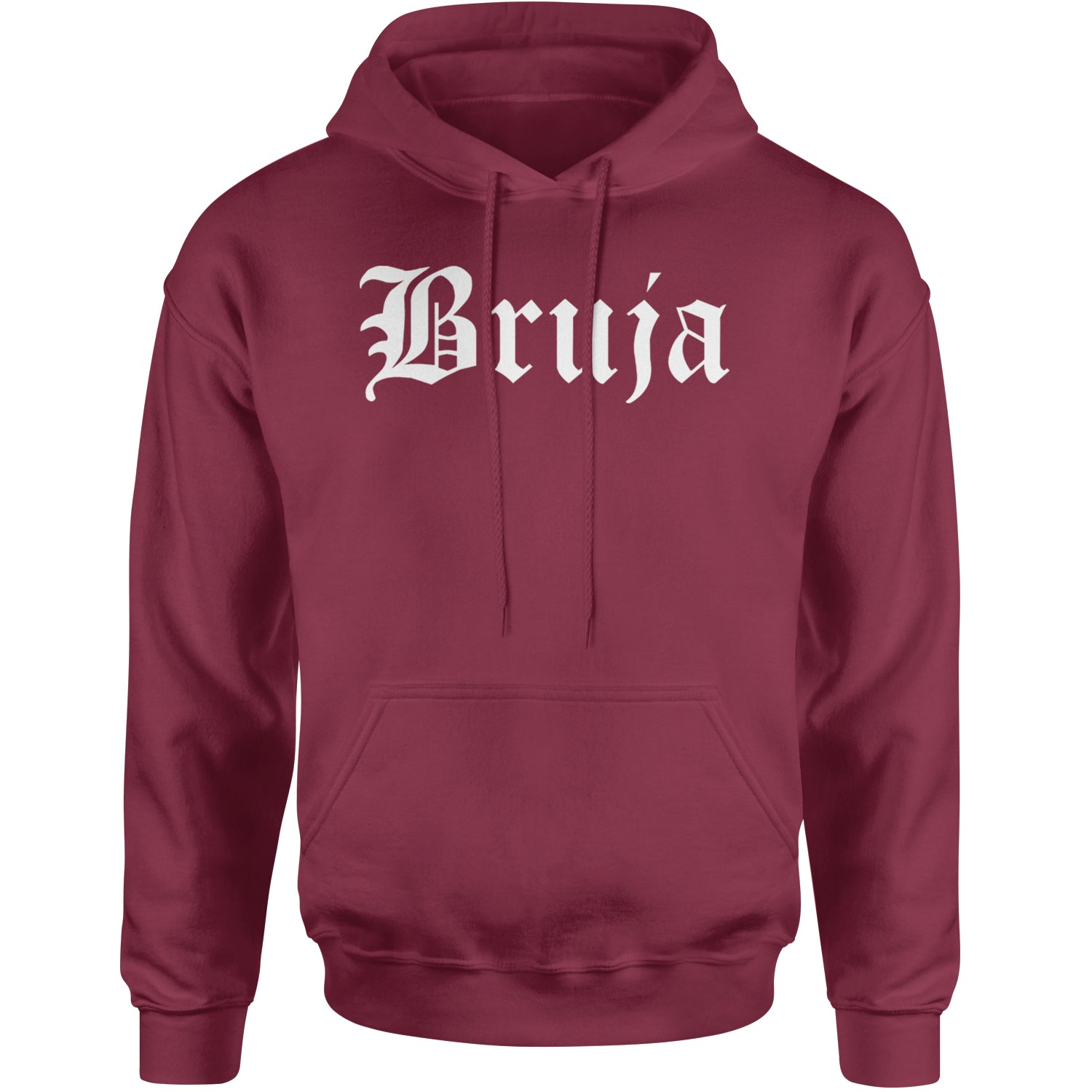 Bruja Gothic Spanish Witch Adult Hoodie Sweatshirt Maroon