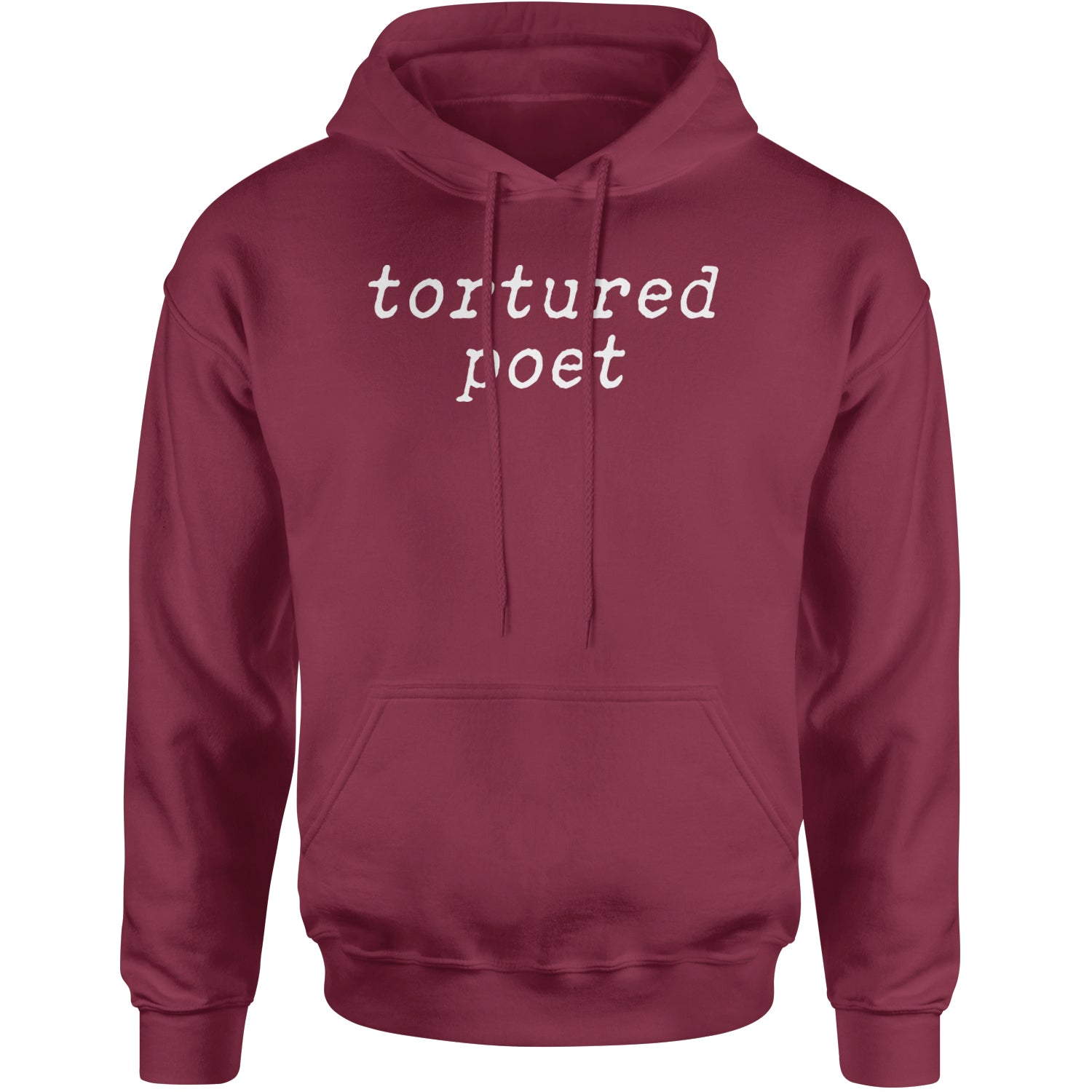 Tortured Poet Chairman Adult Hoodie Sweatshirt Maroon