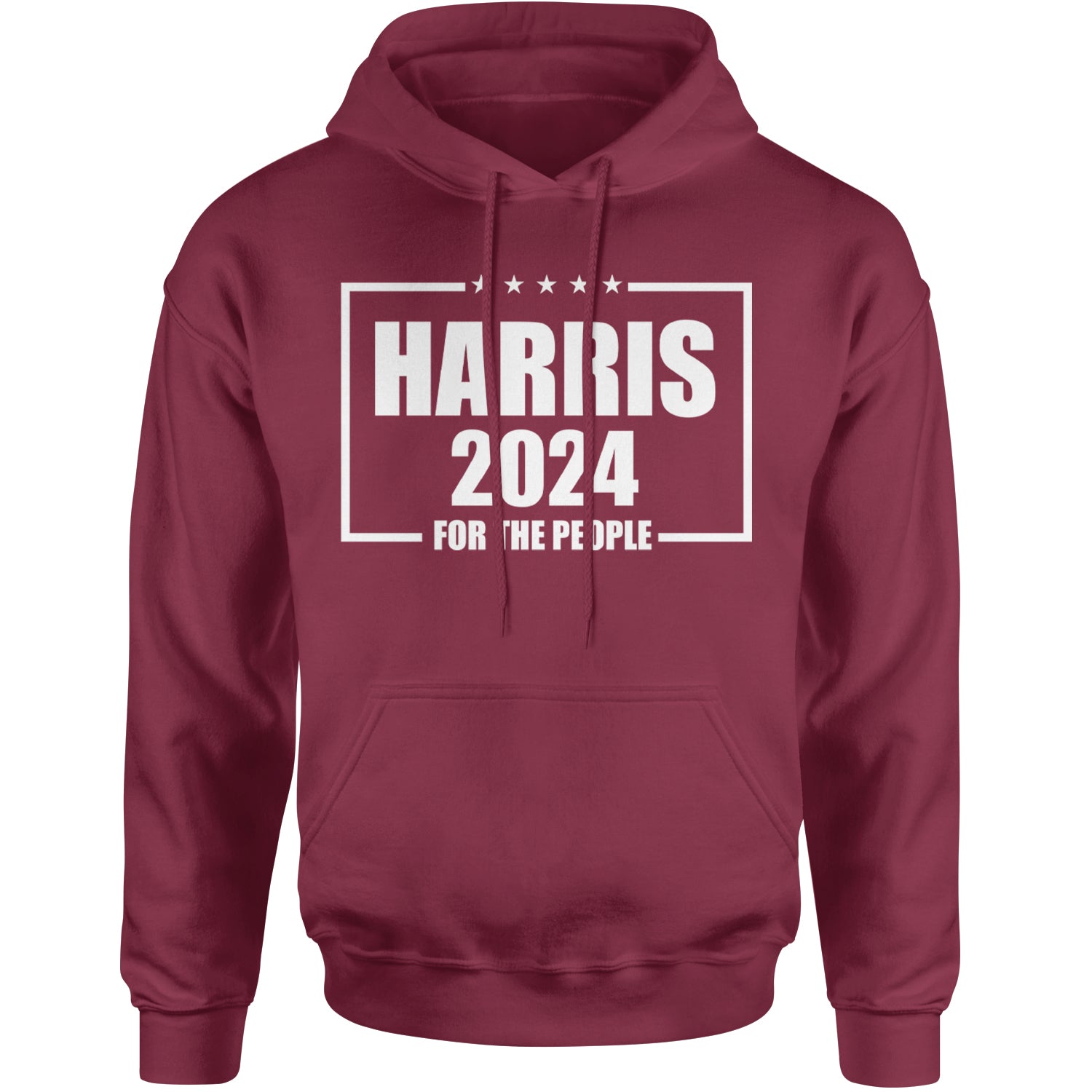 Harris 2024 - Vote For Kamala For President Adult Hoodie Sweatshirt Maroon