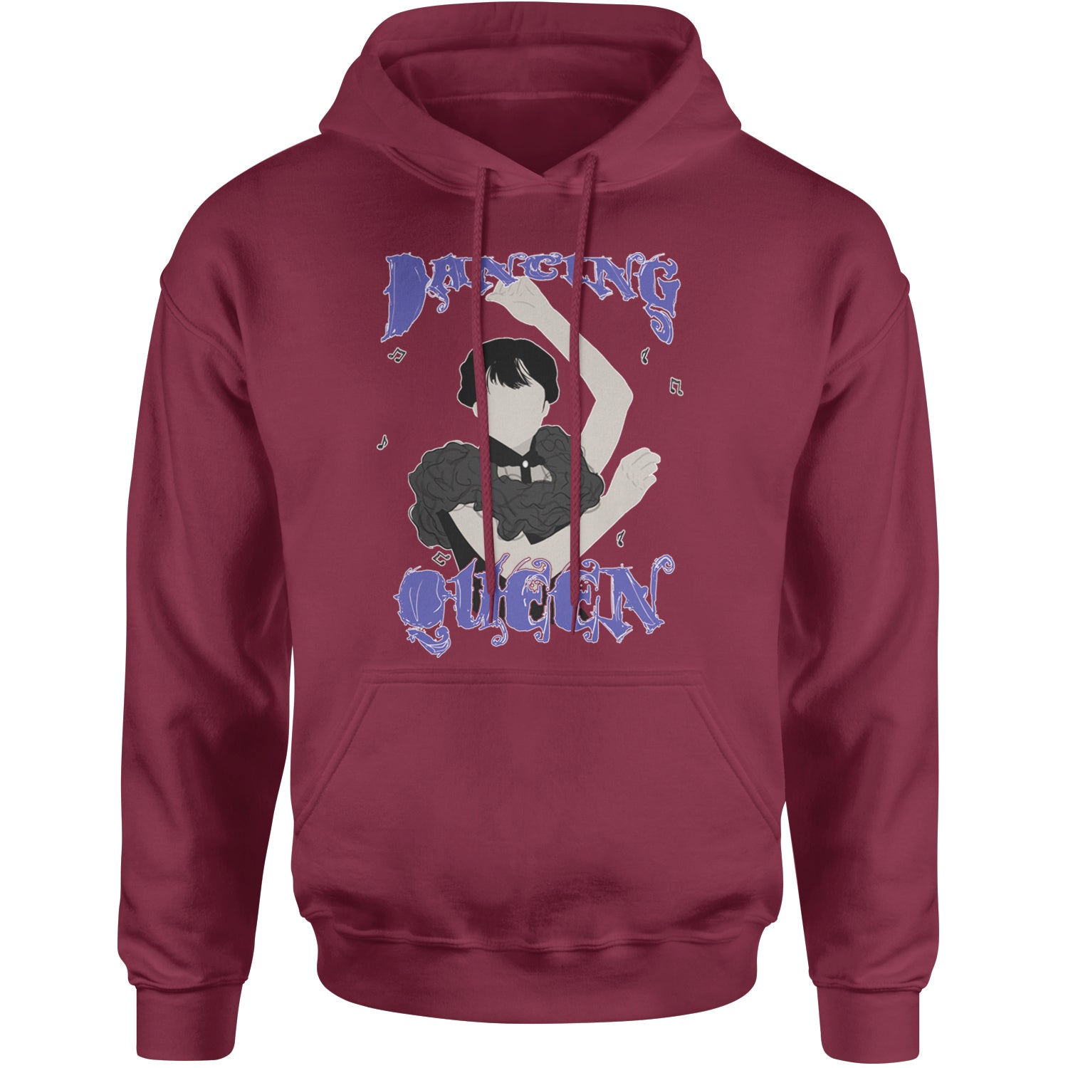 Wednesday Dancing Queen Adult Hoodie Sweatshirt Maroon