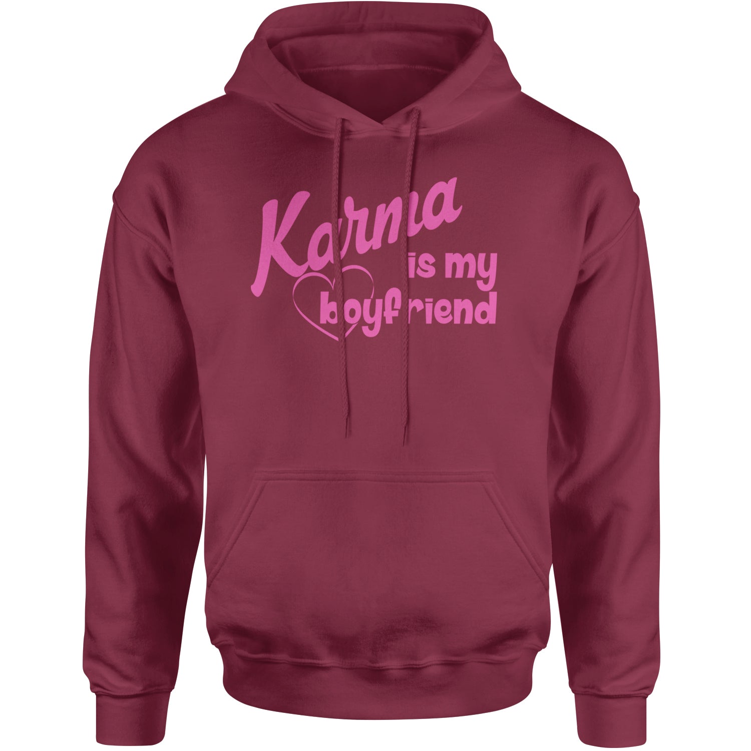 Karma Is My Boyfriend Midnight Eras  Adult Hoodie Sweatshirt Maroon