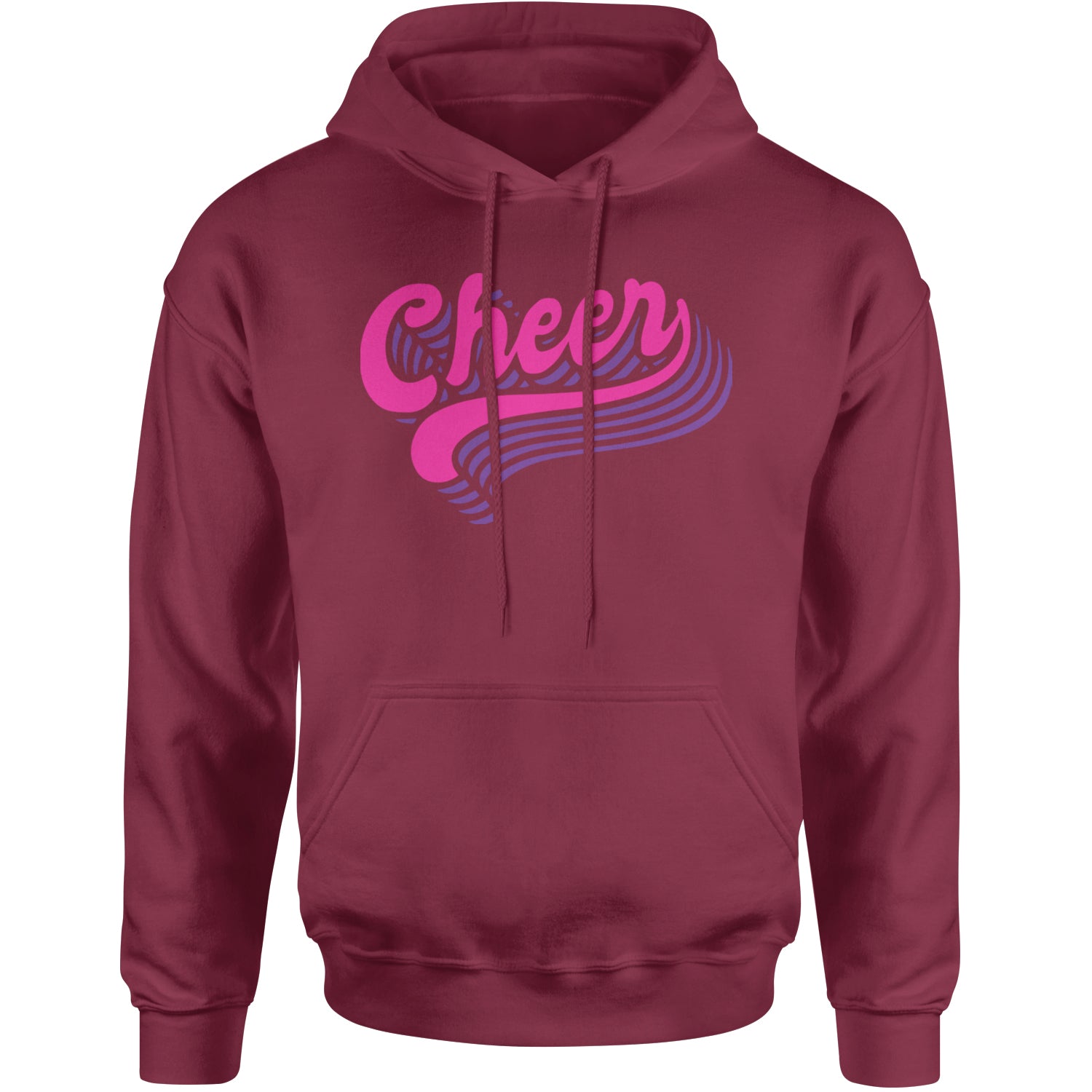 Cheer Pride Adult Hoodie Sweatshirt Maroon