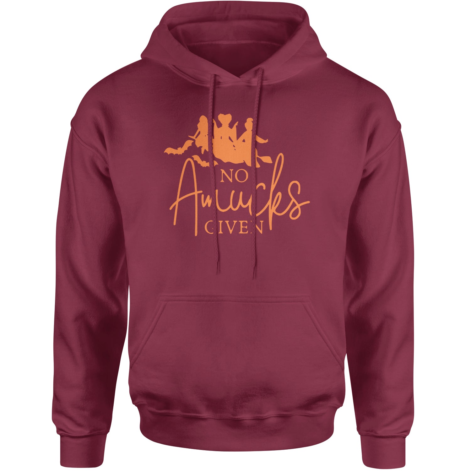 No Amucks Given Hocus Pocus Adult Hoodie Sweatshirt Maroon