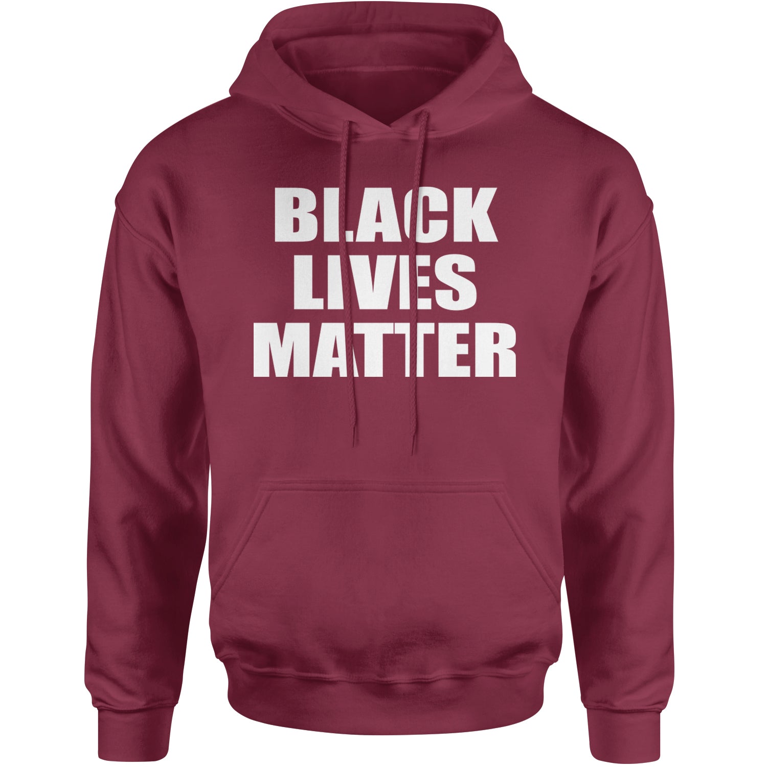 Black Lives Matter BLM Adult Hoodie Sweatshirt Maroon