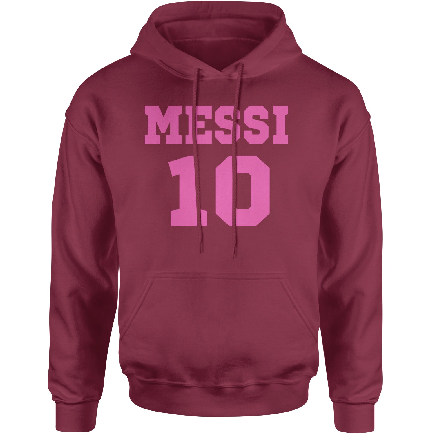 Messi World Soccer Futbol Messiami Adult Hoodie Sweatshirt Maroon