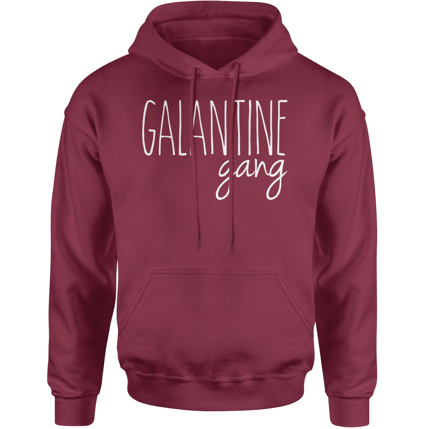 Galentine Gang Valentine's Shirt Adult Hoodie Sweatshirt Maroon