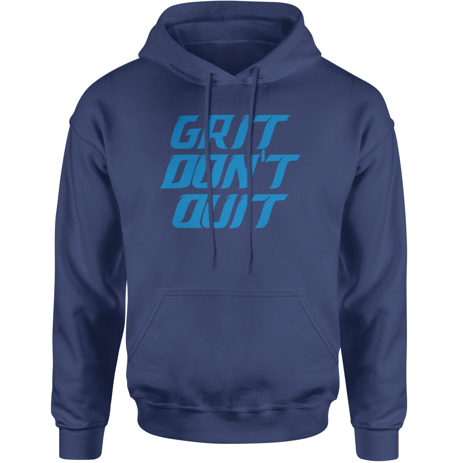 Grit Don't Quit Detroit Grit Adult Hoodie Sweatshirt Navy Blue