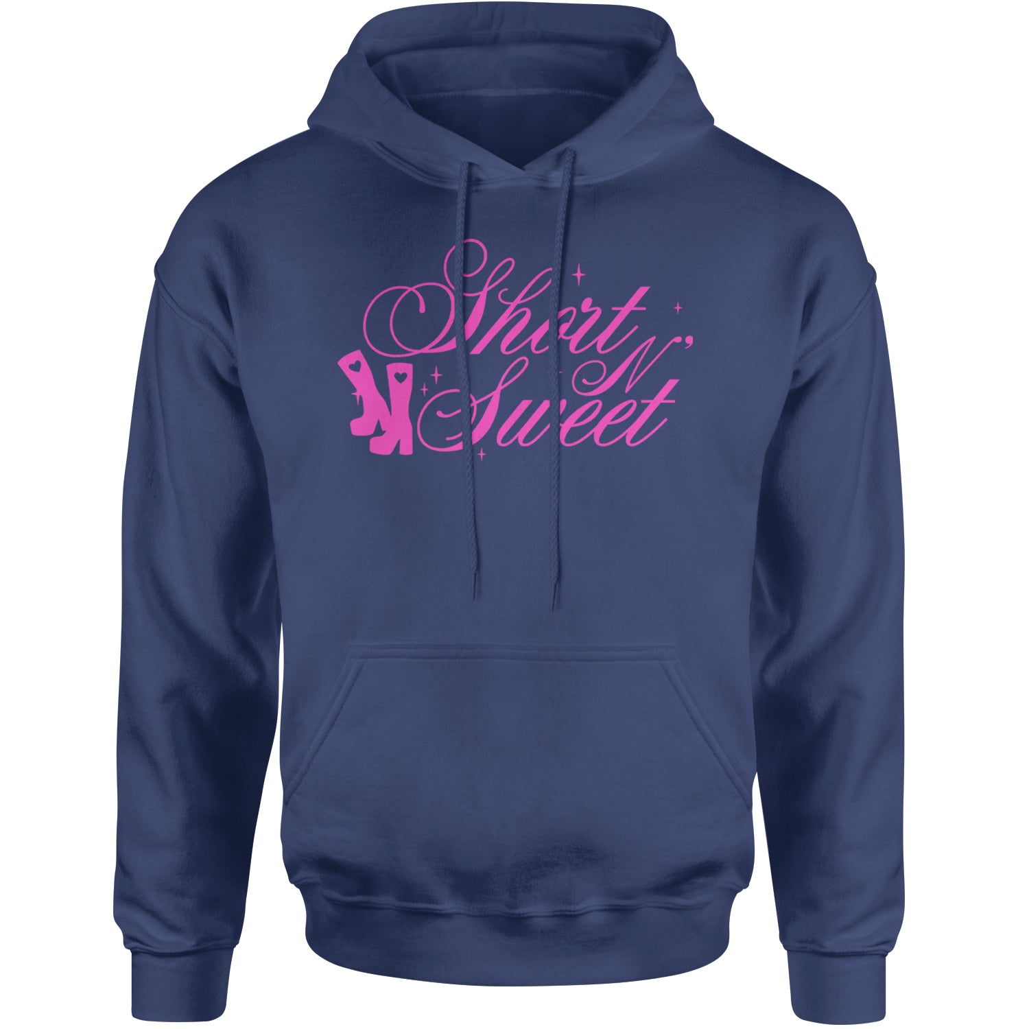 Boots Short N' Sweet Adult Hoodie Sweatshirt Navy Blue