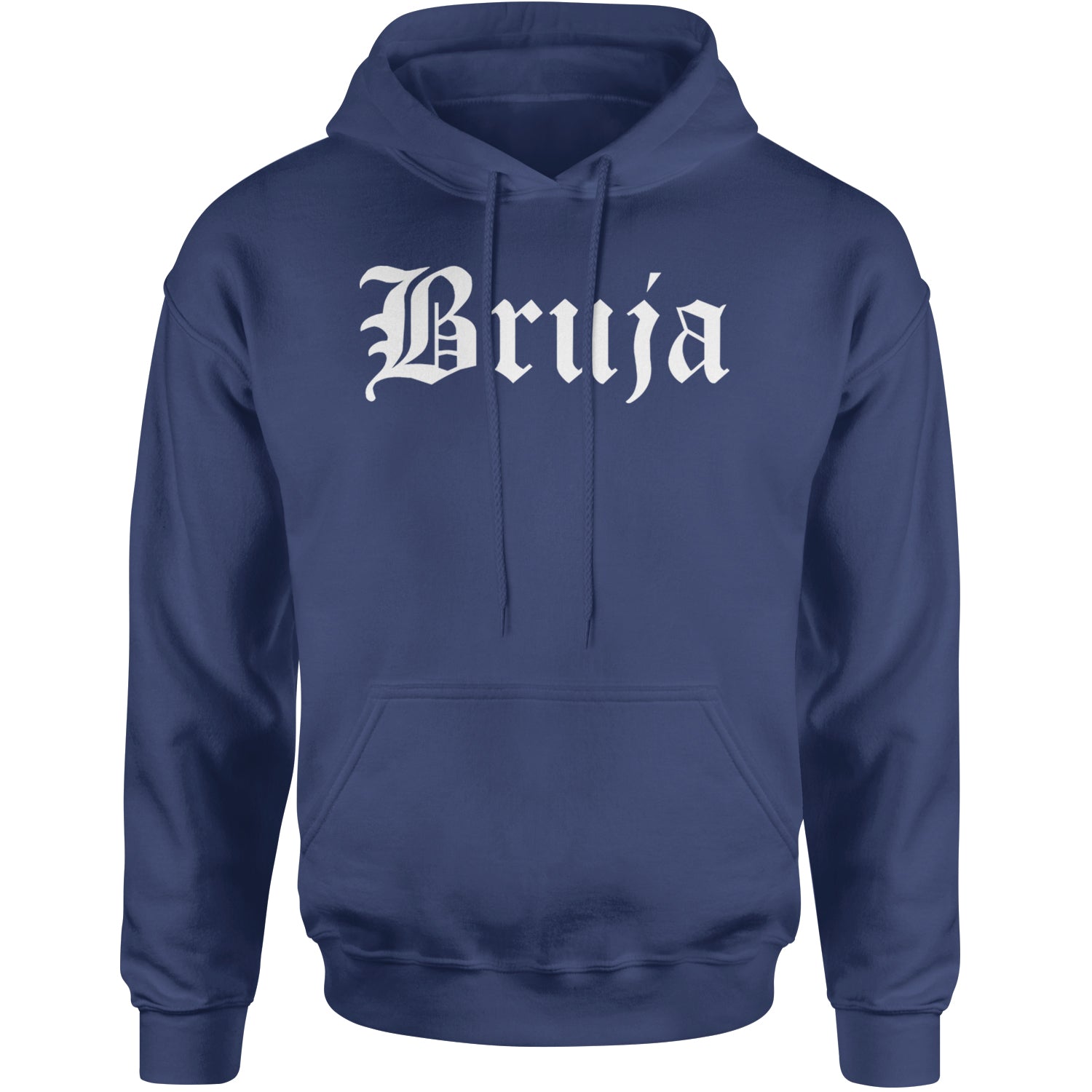 Bruja Gothic Spanish Witch Adult Hoodie Sweatshirt Navy Blue