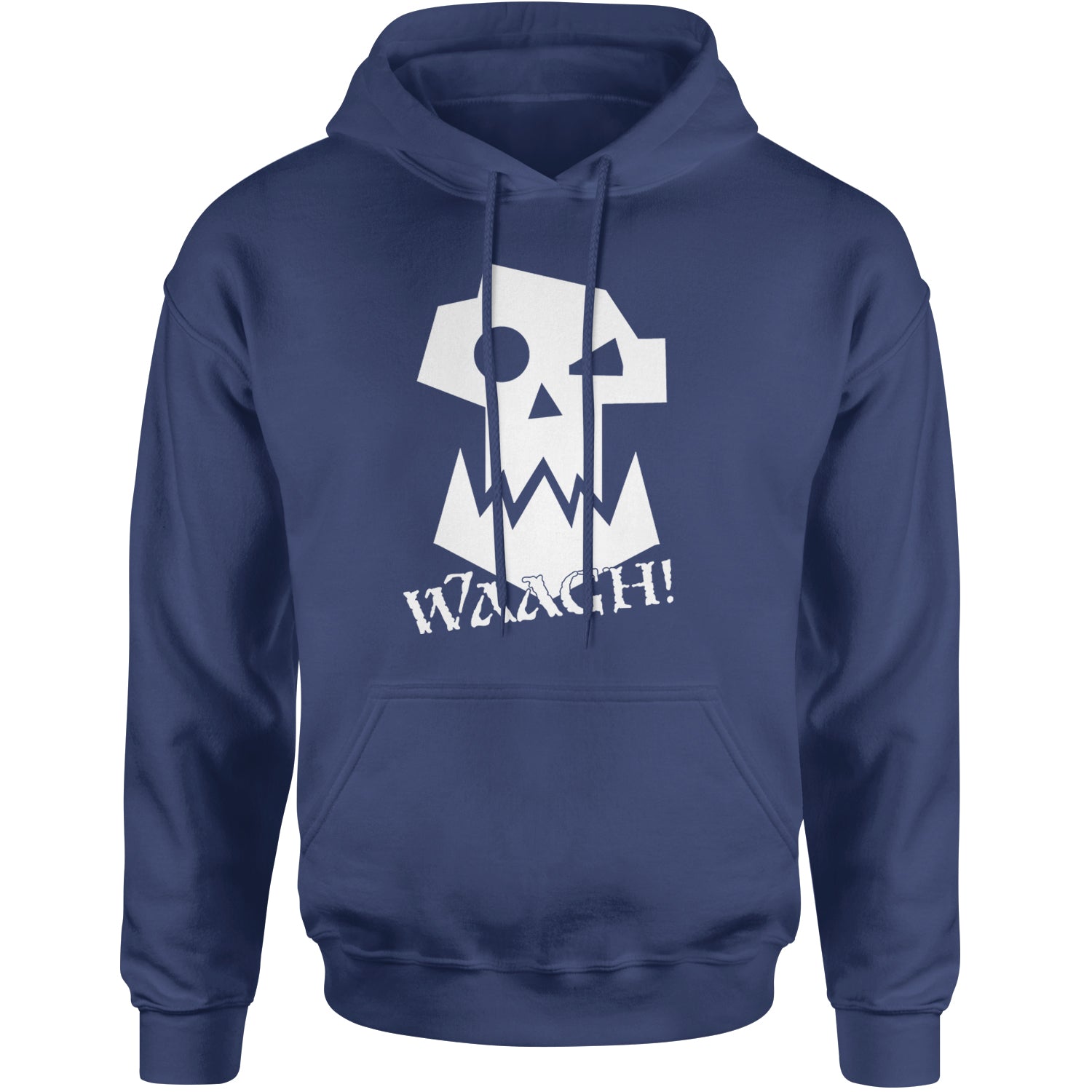 Ork Miniature Tabletop Wargaming Waagh Adult Hoodie Sweatshirt Navy Blue