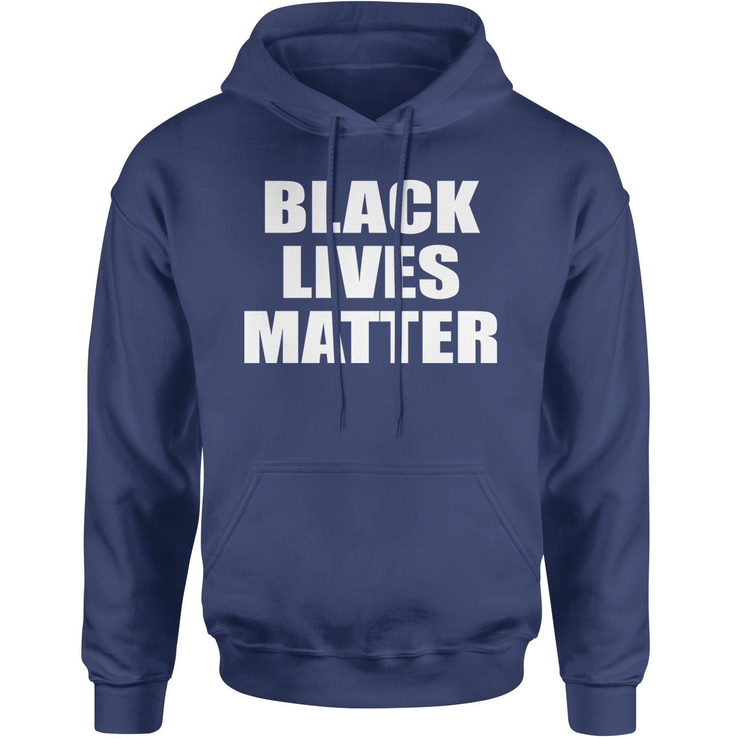 Black Lives Matter BLM Adult Hoodie Sweatshirt Navy Blue