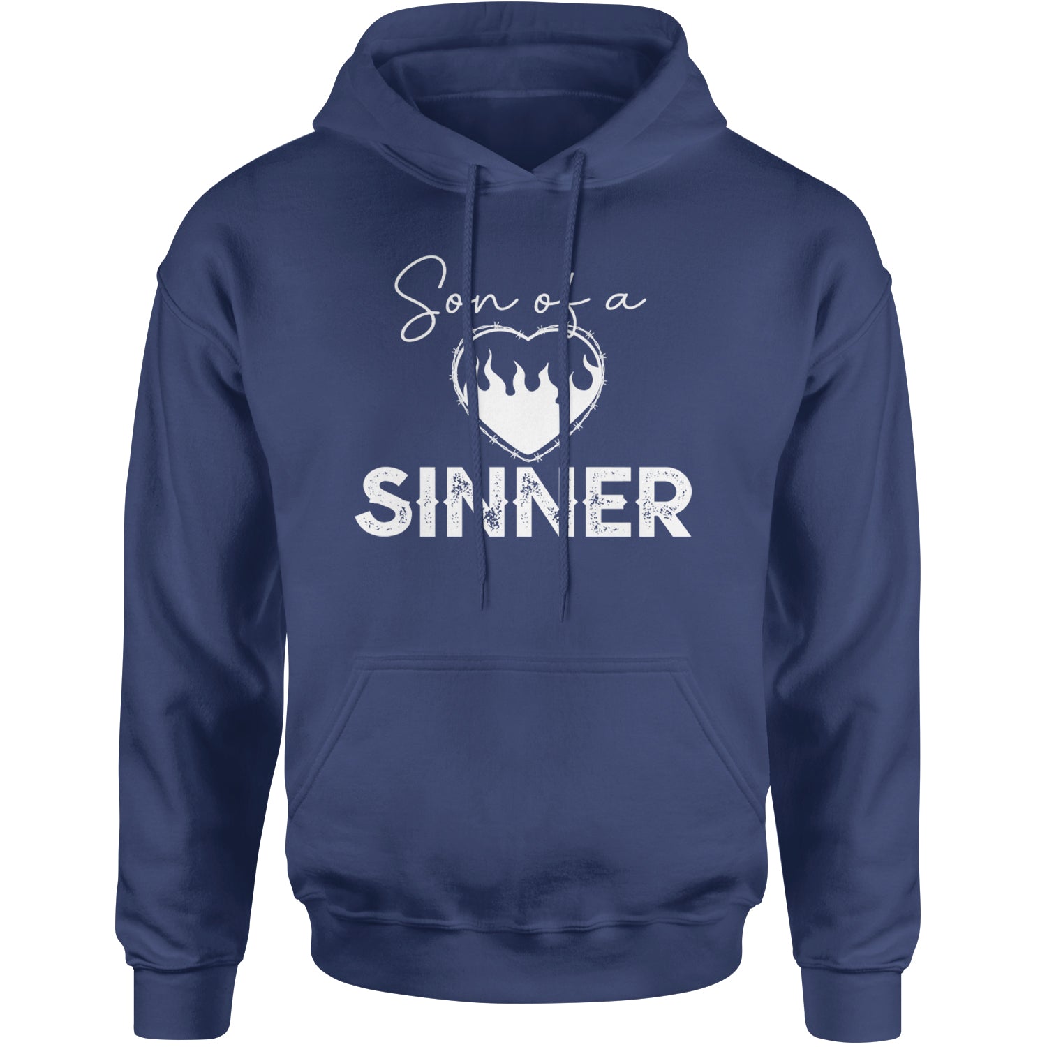 Son Of A Sinner Somebody Save Me From Myself  Adult Hoodie Sweatshirt Navy Blue