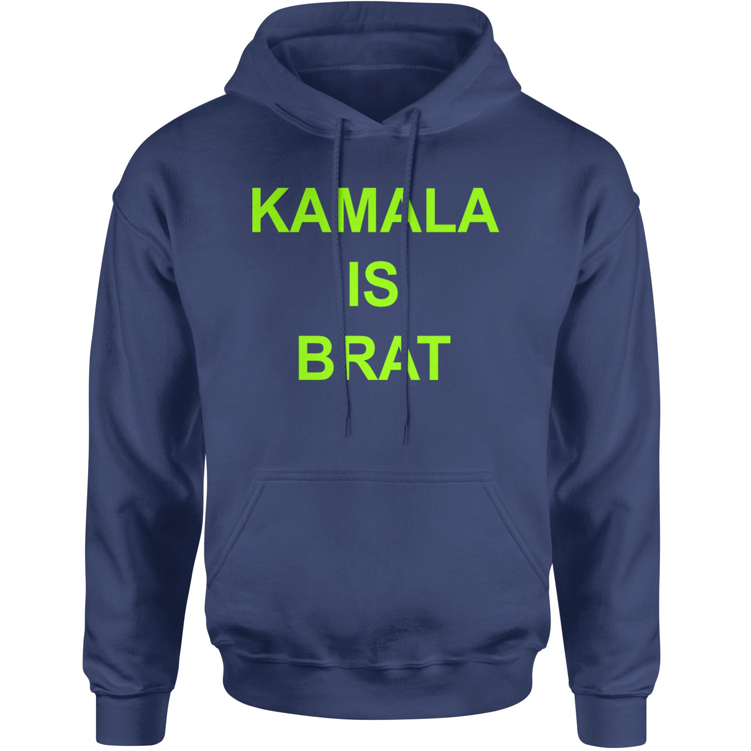 Kamala Is Brat - President Harris 2024 Adult Hoodie Sweatshirt Navy Blue