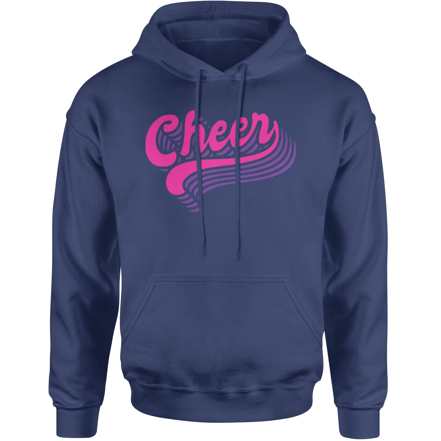 Cheer Pride Adult Hoodie Sweatshirt Navy Blue