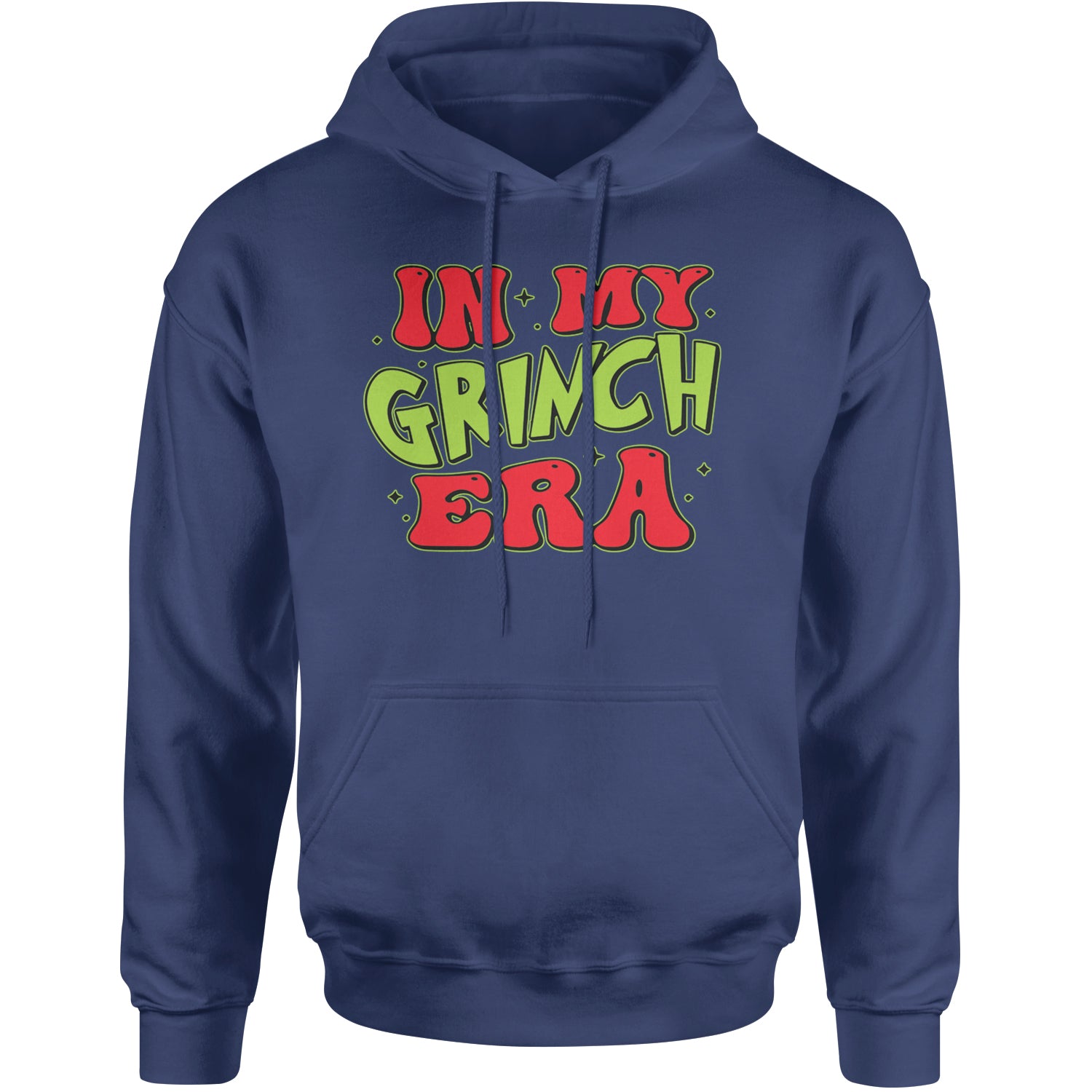 In My Gr-nch Era Jolly Merry Christmas Adult Hoodie Sweatshirt Navy Blue