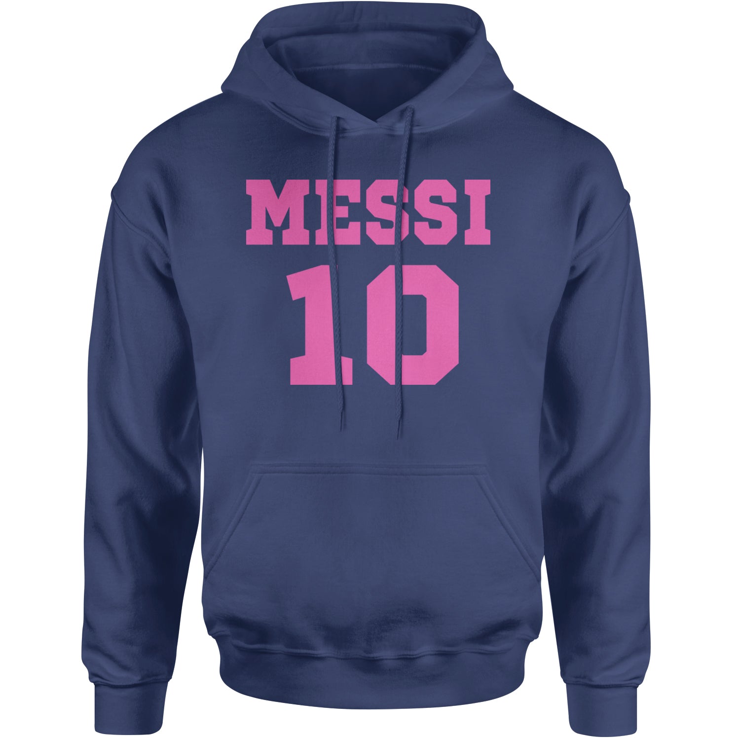 Messi World Soccer Futbol Messiami Adult Hoodie Sweatshirt Navy Blue