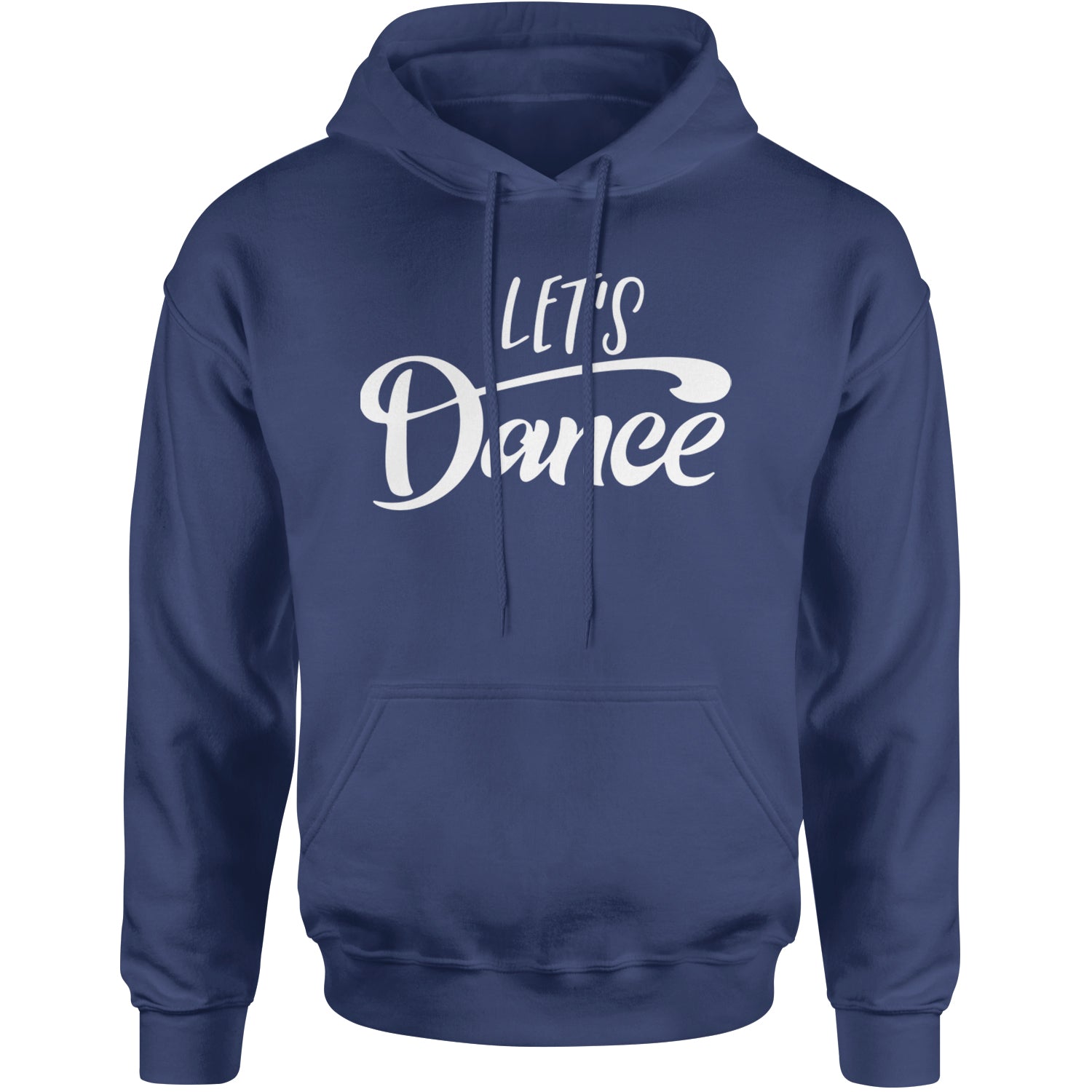 Let's Dance Adult Hoodie Sweatshirt Navy Blue