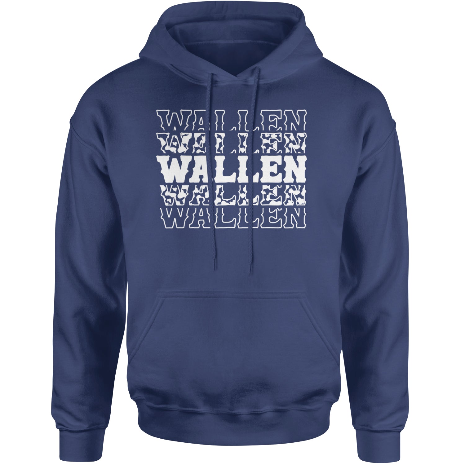 Wallen Country Music Western Adult Hoodie Sweatshirt Navy Blue