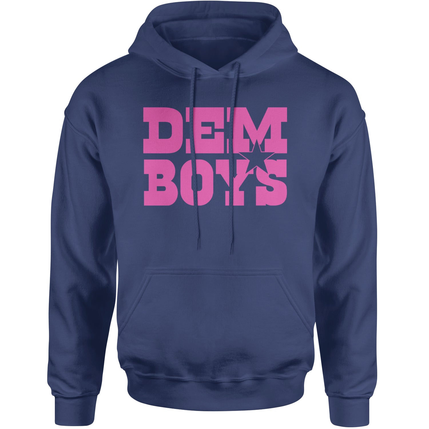 Dem Boys Hot Pink Dallas  Adult Hoodie Sweatshirt Jellybean