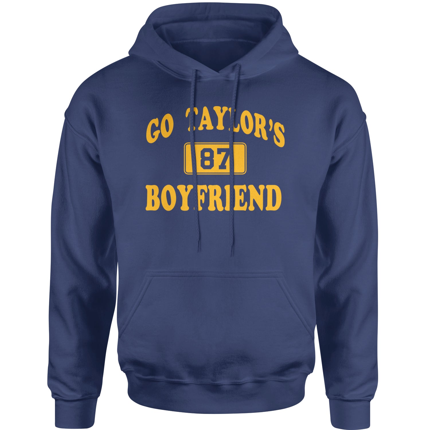 Go Taylor's Boyfriend Kansas City Adult Hoodie Sweatshirt Navy Blue