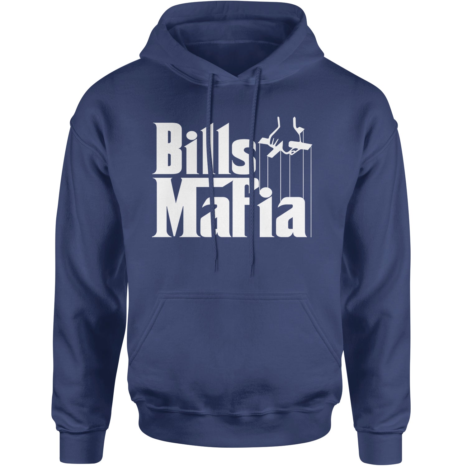 Mafia Bills Mafia Godfather Adult Hoodie Sweatshirt Navy Blue