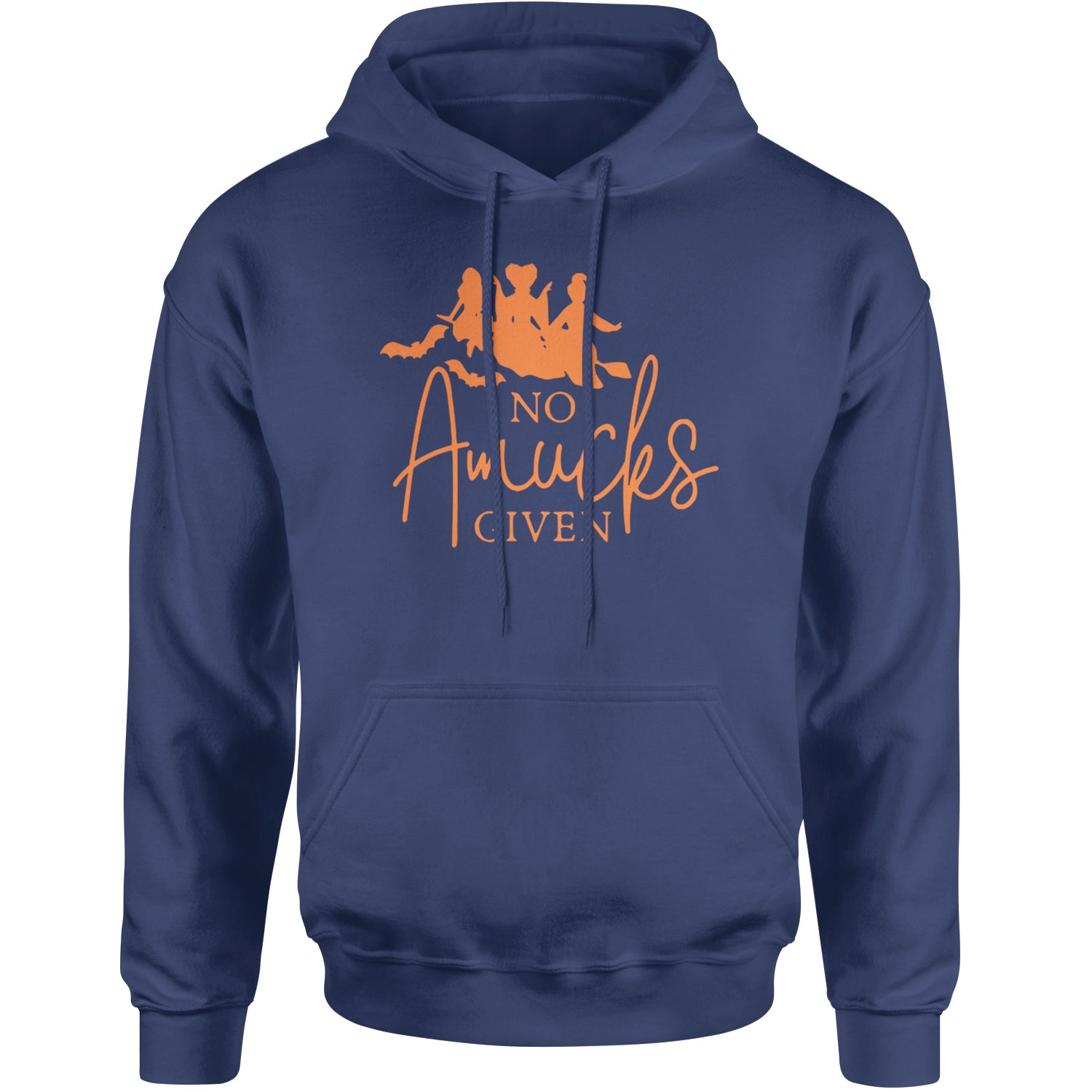 No Amucks Given Hocus Pocus Adult Hoodie Sweatshirt Navy Blue