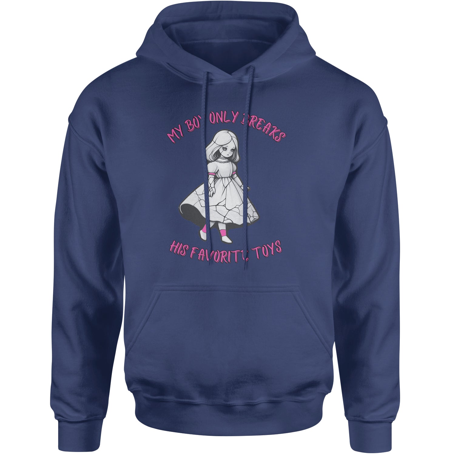 My Boy Only Breaks His Favorite Toys TTPD Music Adult Hoodie Sweatshirt Navy Blue