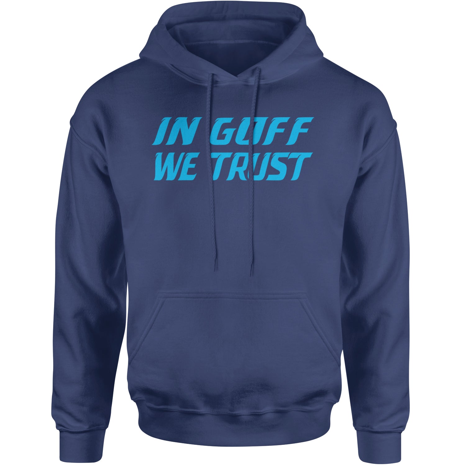 In Goff We Trust Detroit Adult Hoodie Sweatshirt Navy Blue