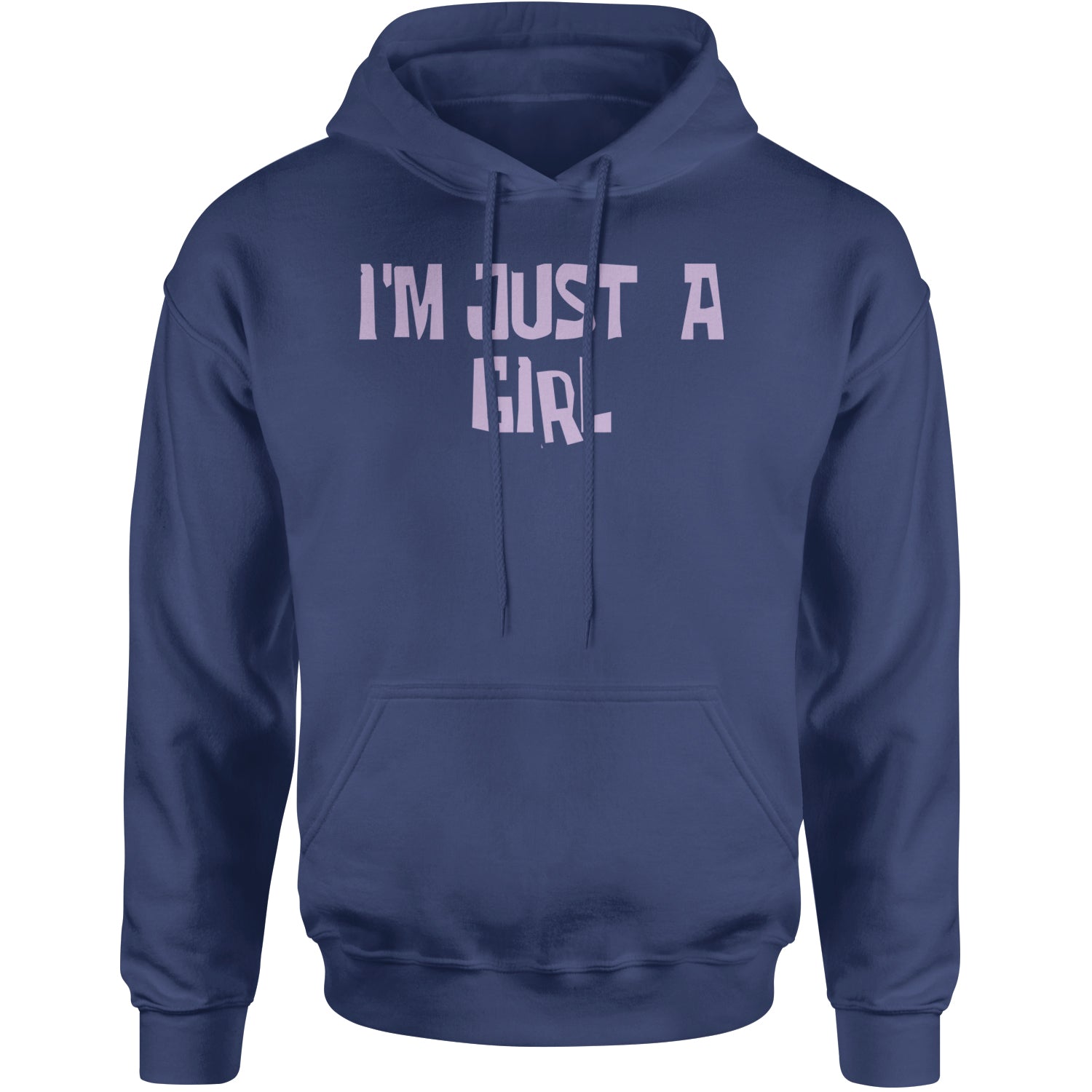 I'm Just A Girl Guts Music Adult Hoodie Sweatshirt Navy Blue