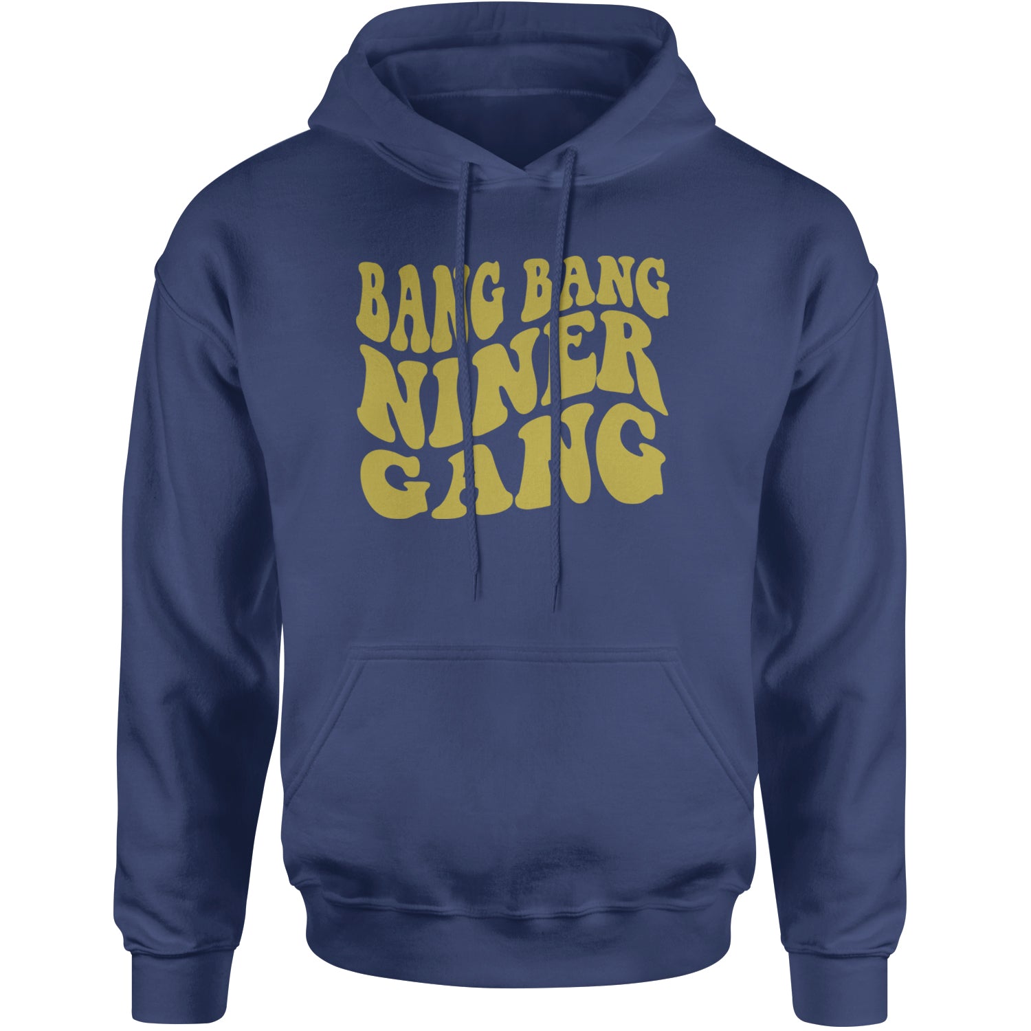 WAVE Bang Bang Nin-r Gang San Francisco Adult Hoodie Sweatshirt Navy Blue