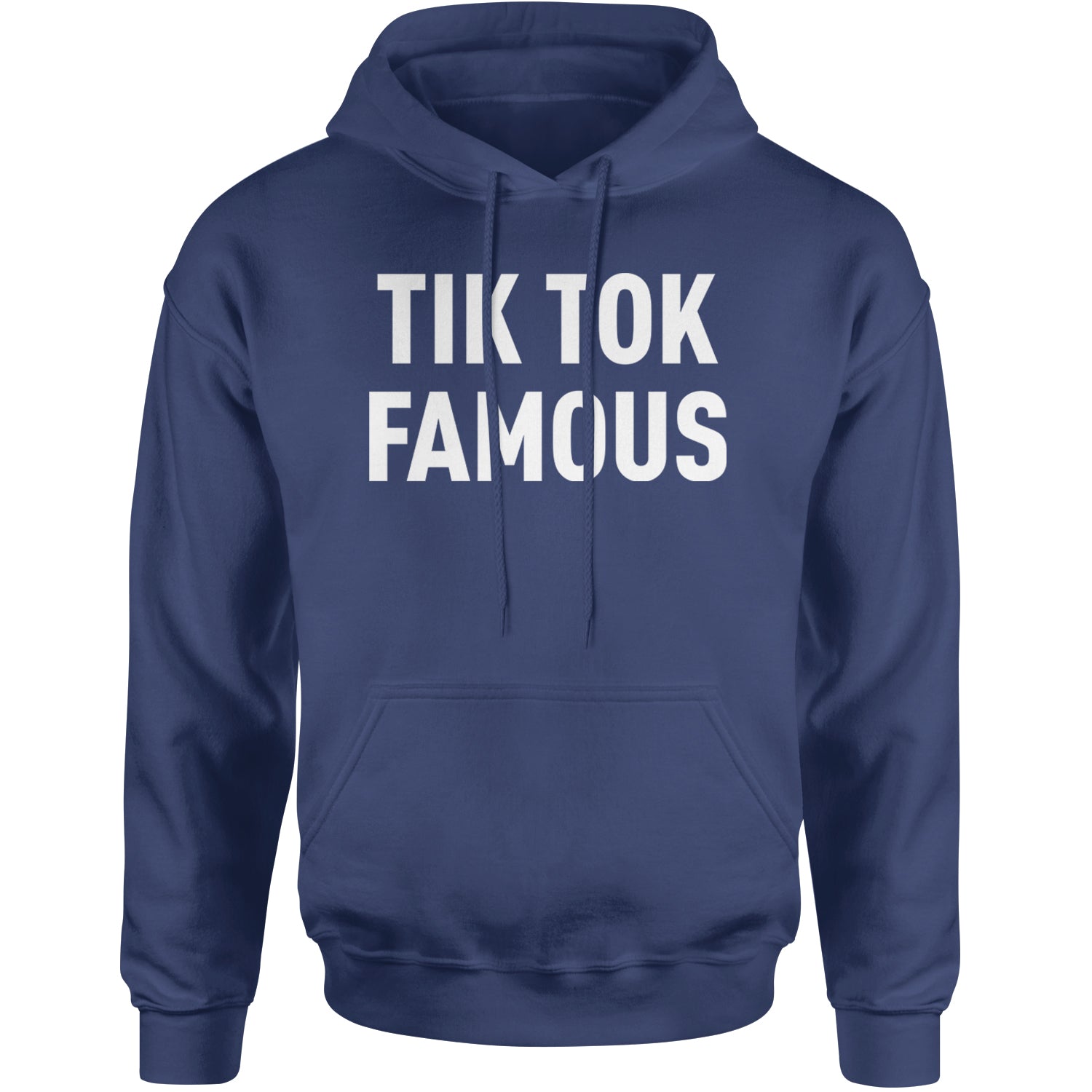 TikTok Famous Influencer Promoter Adult Hoodie Sweatshirt Navy Blue