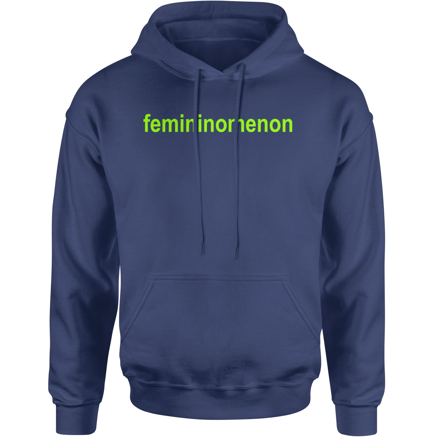 Femininomenon Female Empowerment Adult Hoodie Sweatshirt Navy Blue