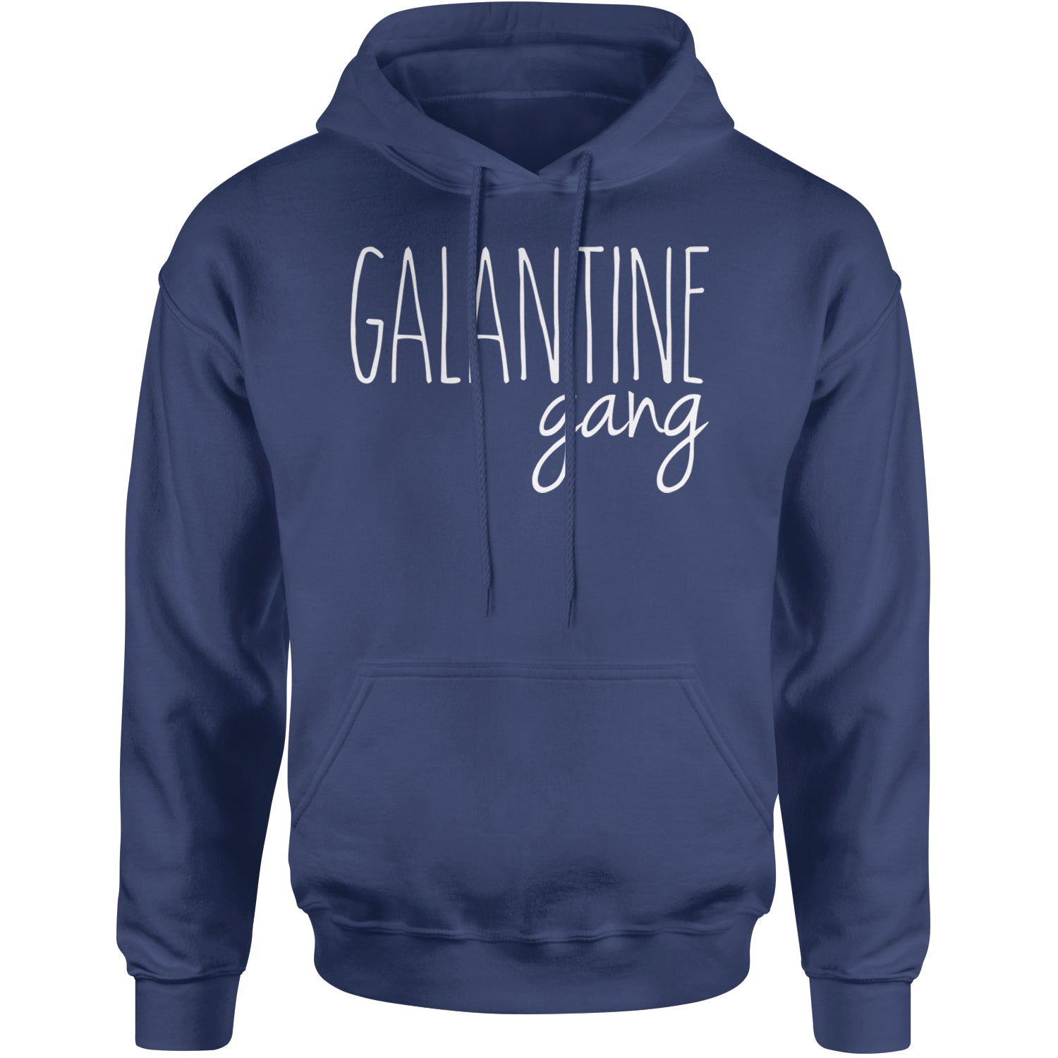 Galentine Gang Valentine's Shirt Adult Hoodie Sweatshirt Navy Blue