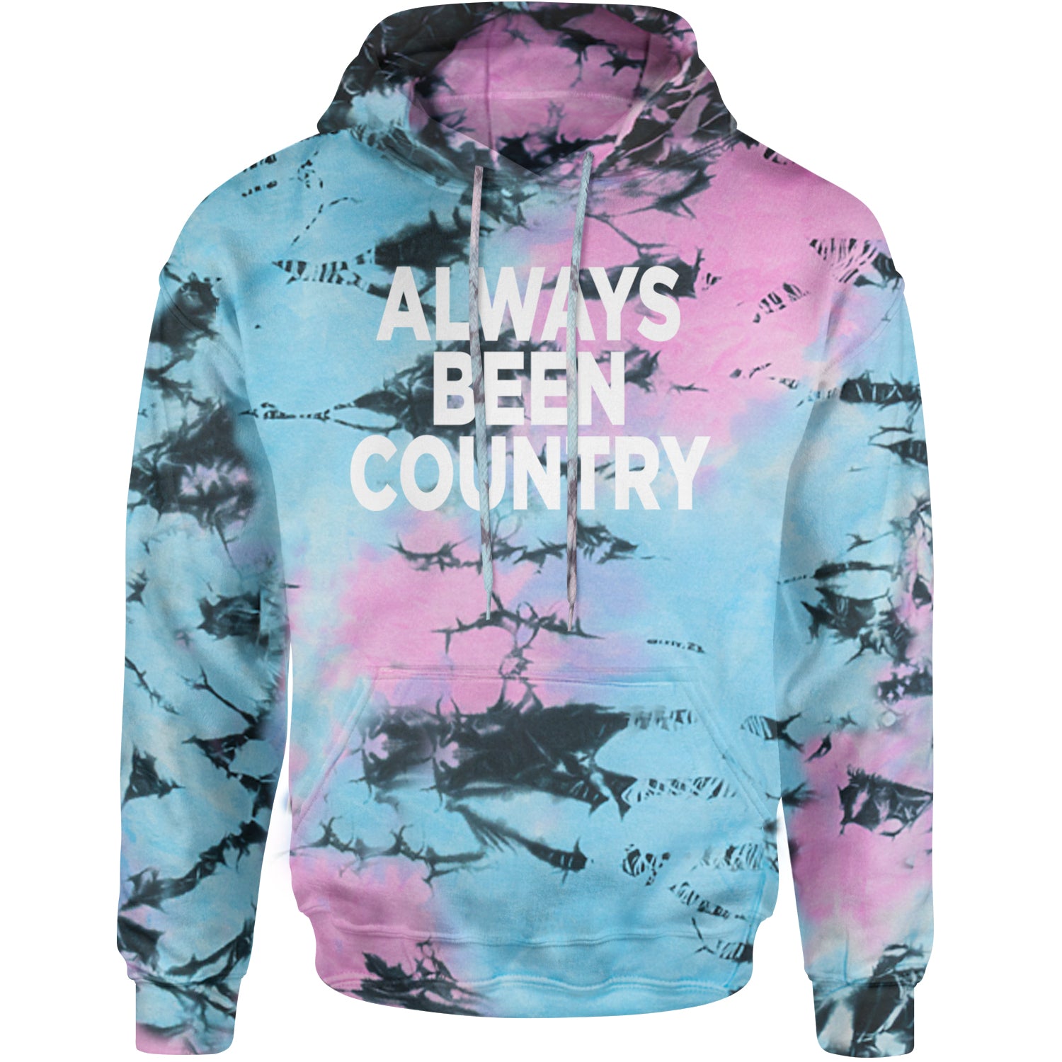 Always Been Country Music Adult Hoodie Sweatshirt Pacific