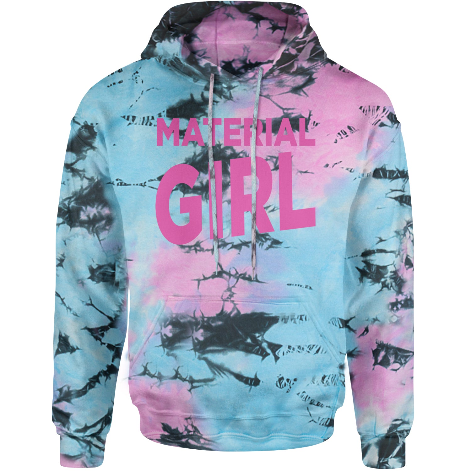 Material Girl 80's Retro Celebration Adult Hoodie Sweatshirt Pacific