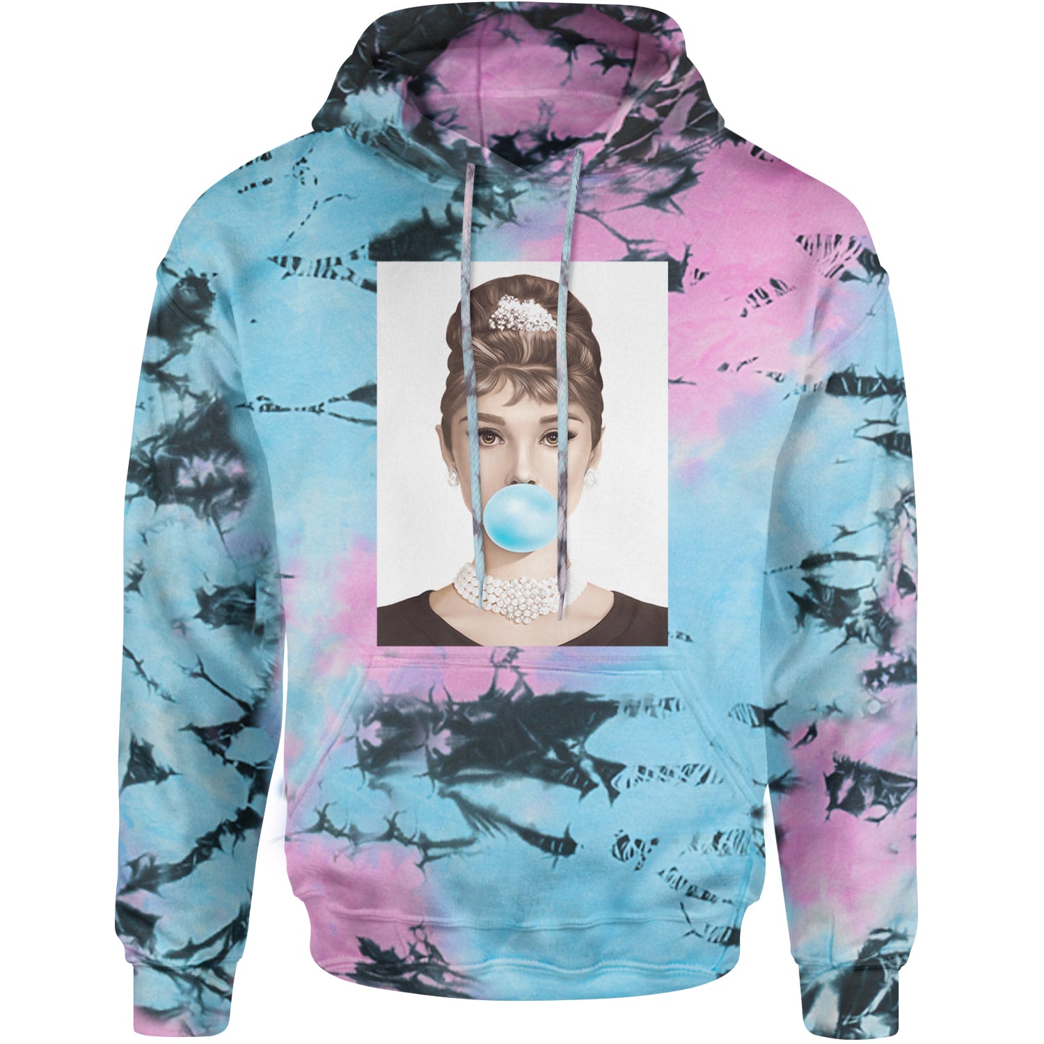 Audrey Hepburn Chewing Bubble Gum American Icon Adult Hoodie Sweatshirt Pacific