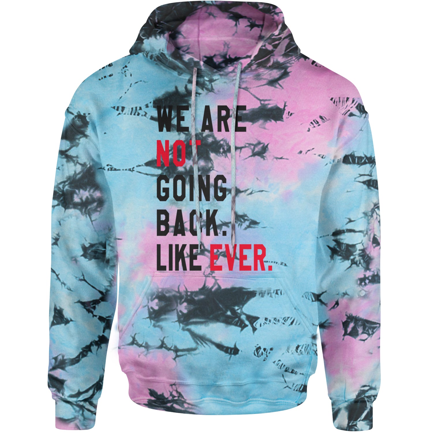 We Are Not Going Back Like Ever Vote For Kamala Adult Hoodie Sweatshirt Pacific