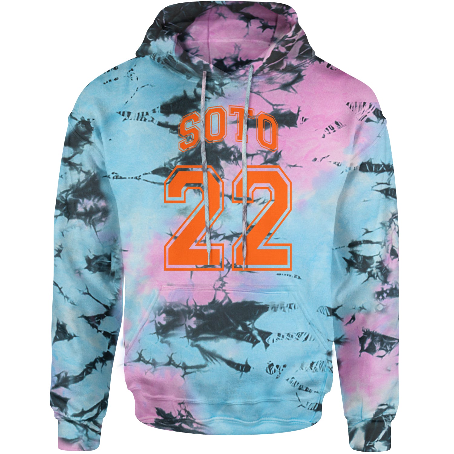 Soto Number 22 Adult Hoodie Sweatshirt Pacific