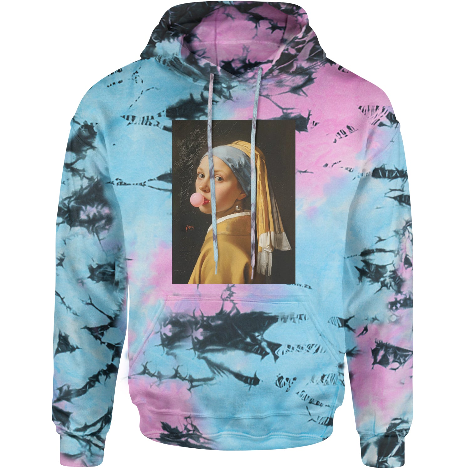 Girl with a Pearl Earring Bubble Gum Contemporary Art Adult Hoodie Sweatshirt Pacific