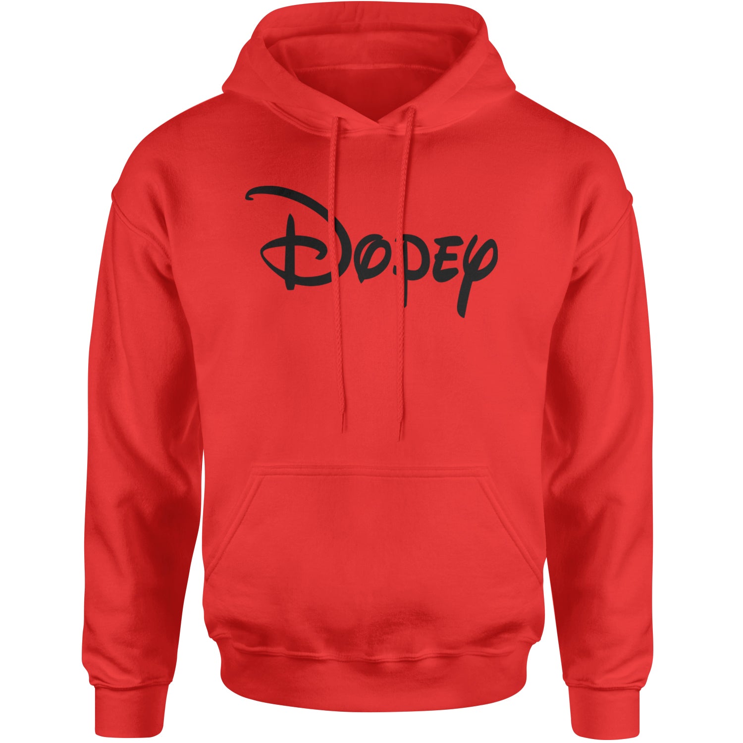 Dopey - 7 Dwarfs Costume Adult Hoodie Sweatshirt Red