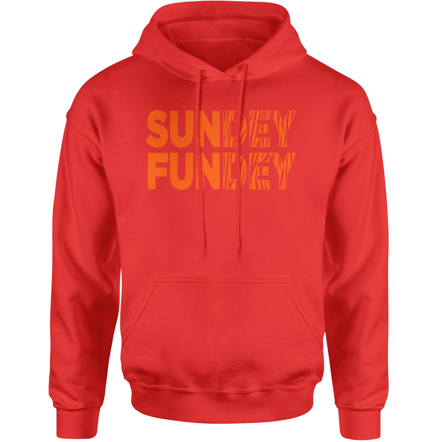 SunDEY FunDEY Sunday FundayAdult Hoodie Sweatshirt Red