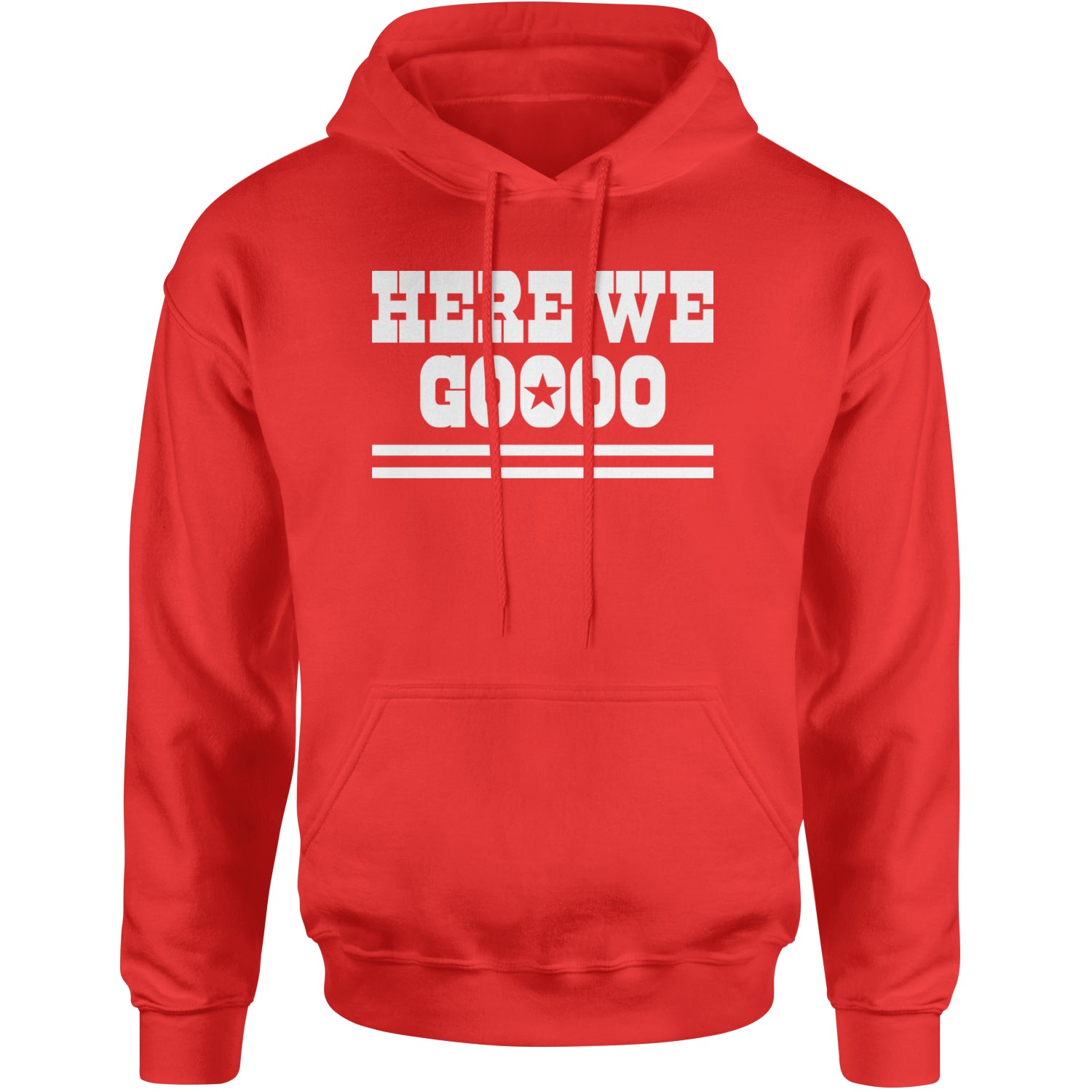 Here We Go Dem Boys Dallas Football Adult Hoodie Sweatshirt Red