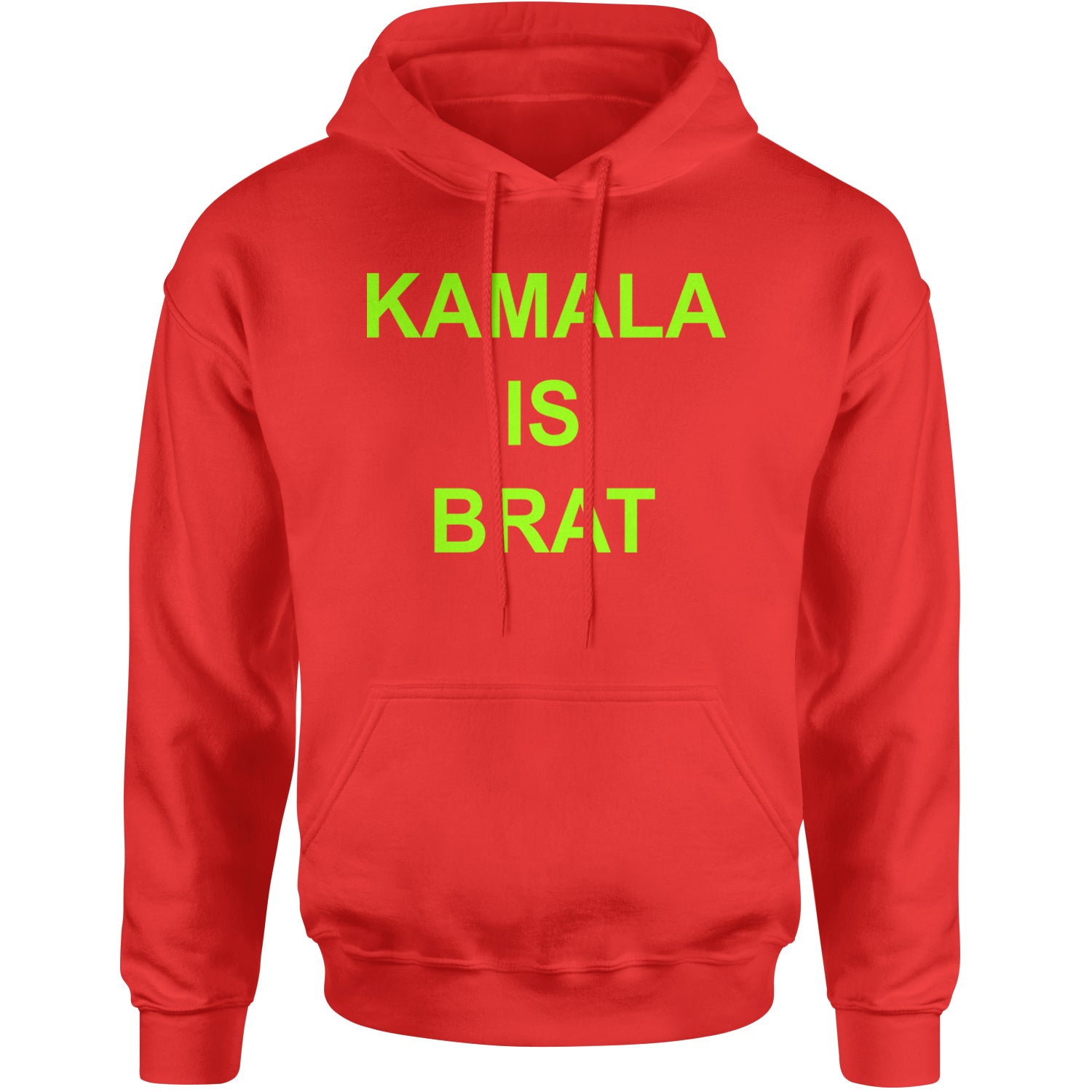 Kamala Is Brat - President Harris 2024 Adult Hoodie Sweatshirt Red