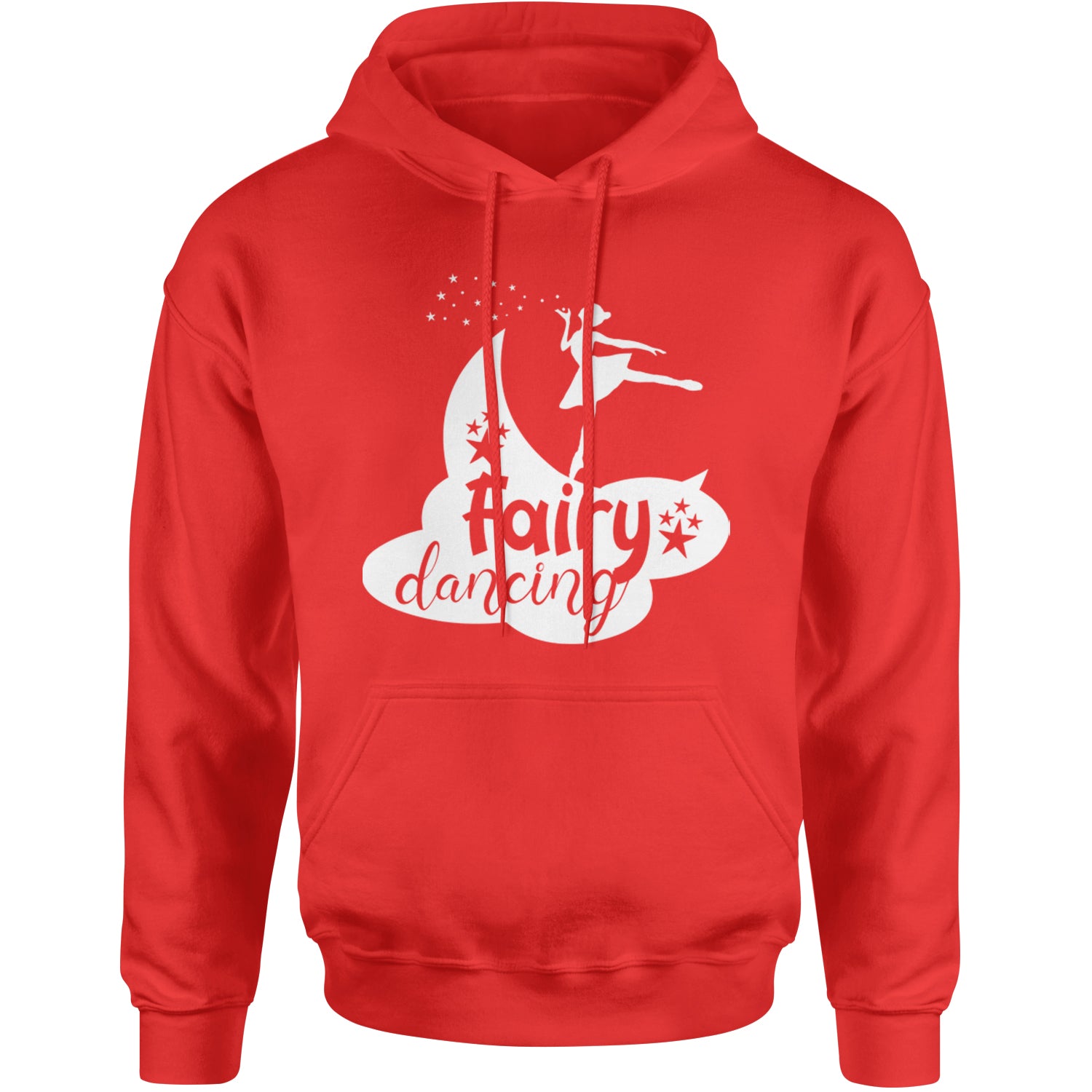 Fairy Dancing Adult Hoodie Sweatshirt Red